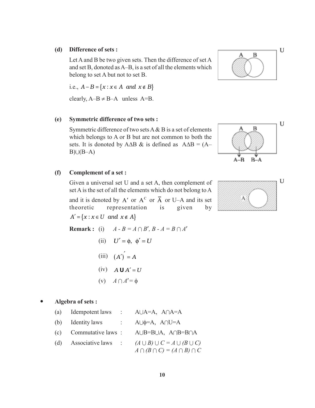 Tripura Board Class 11 Mathematics English Version Workbooks - Page 10