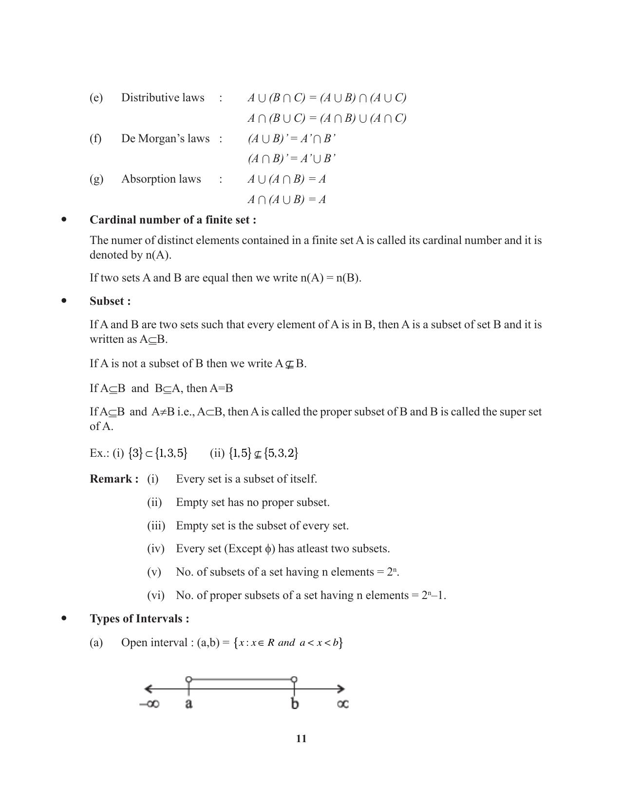 Tripura Board Class 11 Mathematics English Version Workbooks - Page 11