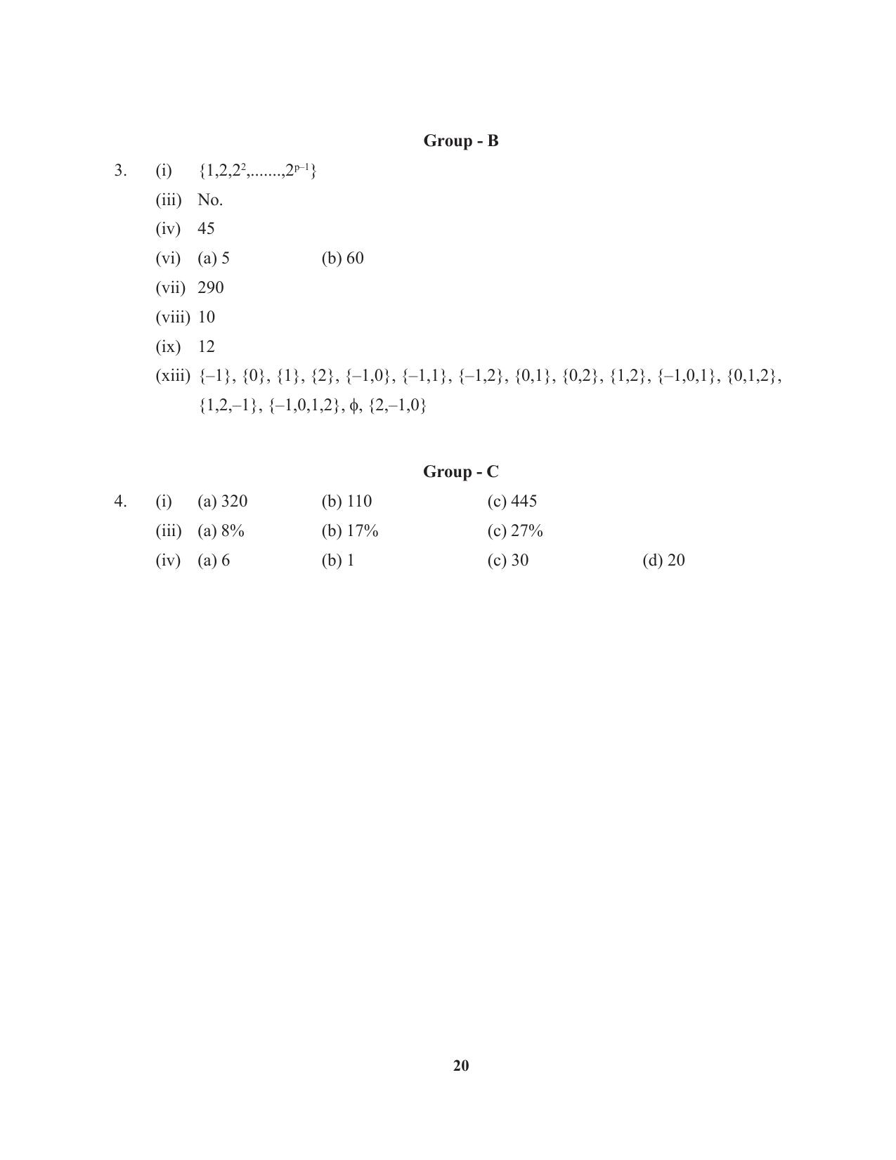 Tripura Board Class 11 Mathematics English Version Workbooks - Page 20