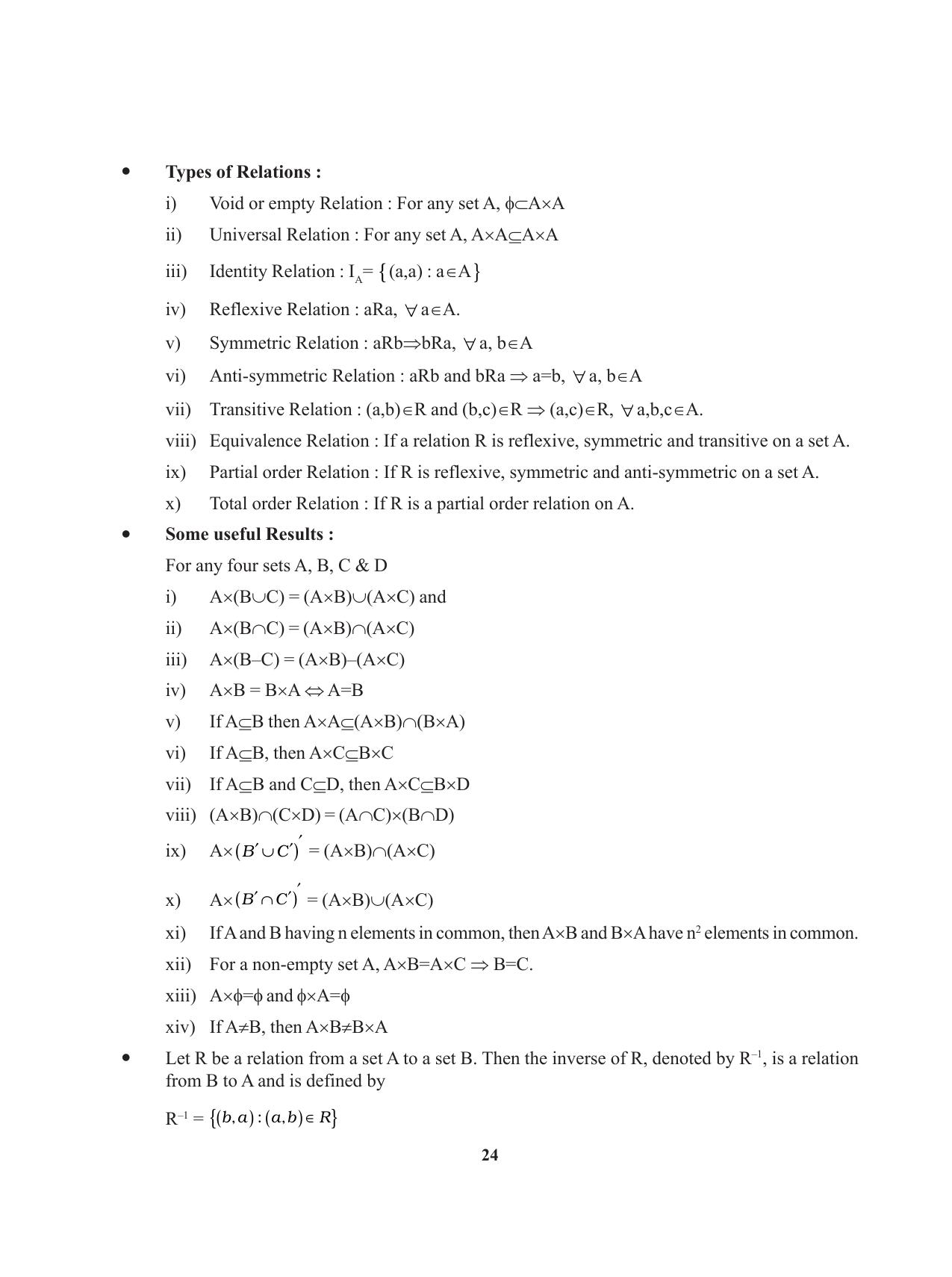 Tripura Board Class 11 Mathematics English Version Workbooks - Page 24