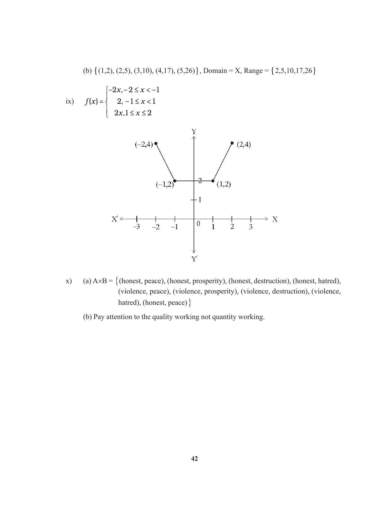 Tripura Board Class 11 Mathematics English Version Workbooks - Page 42
