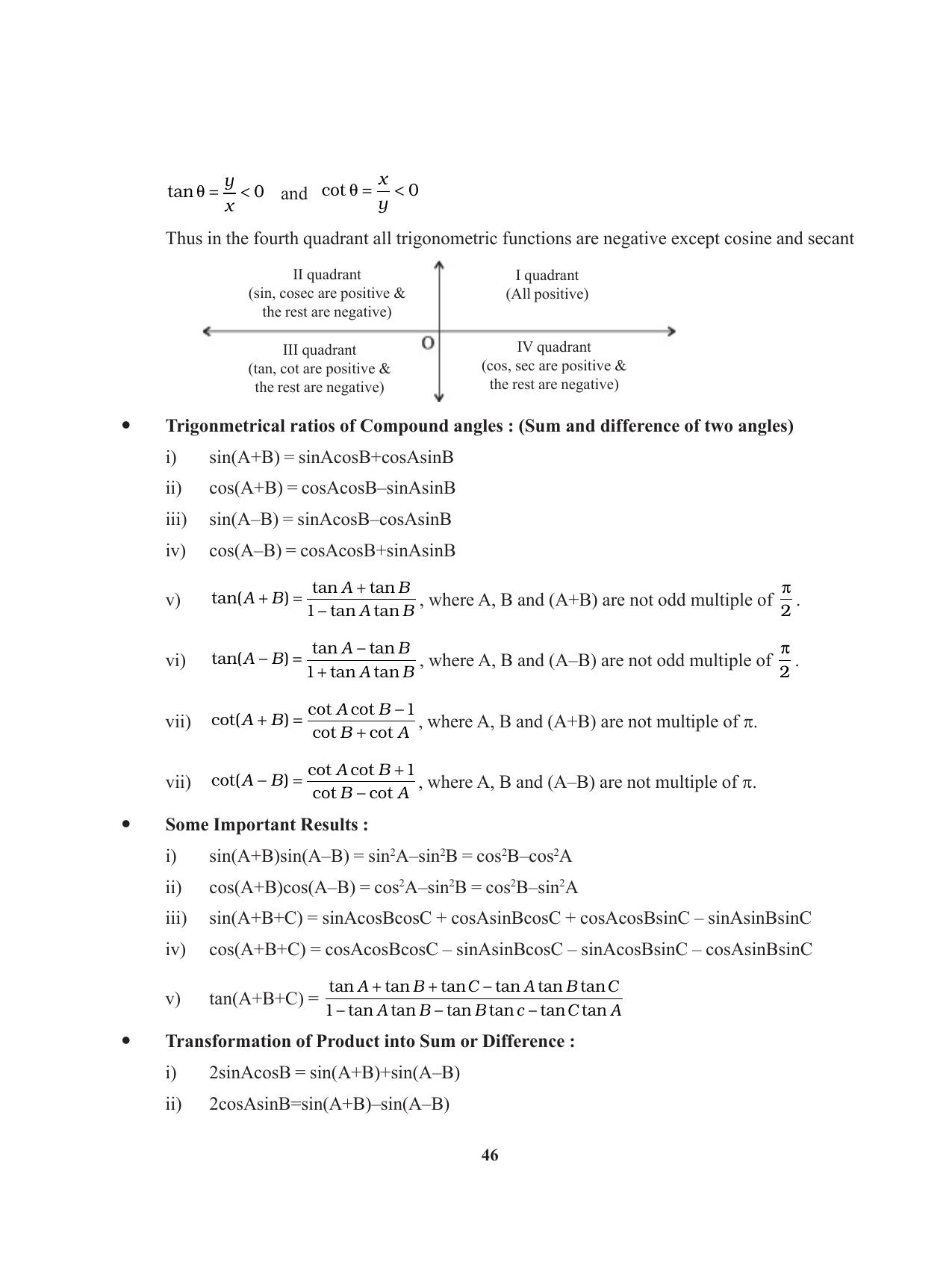 Tripura Board Class 11 Mathematics English Version Workbooks - Page 46