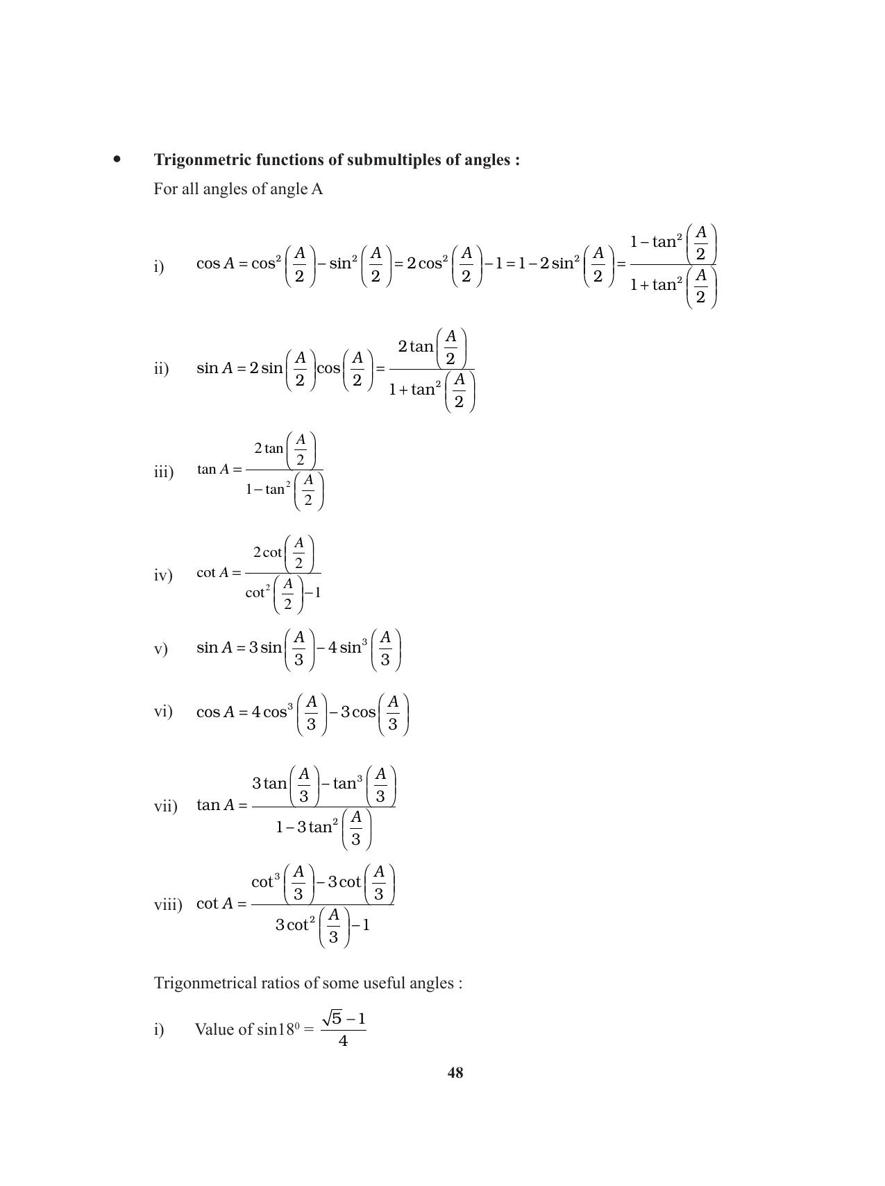 Tripura Board Class 11 Mathematics English Version Workbooks - Page 48