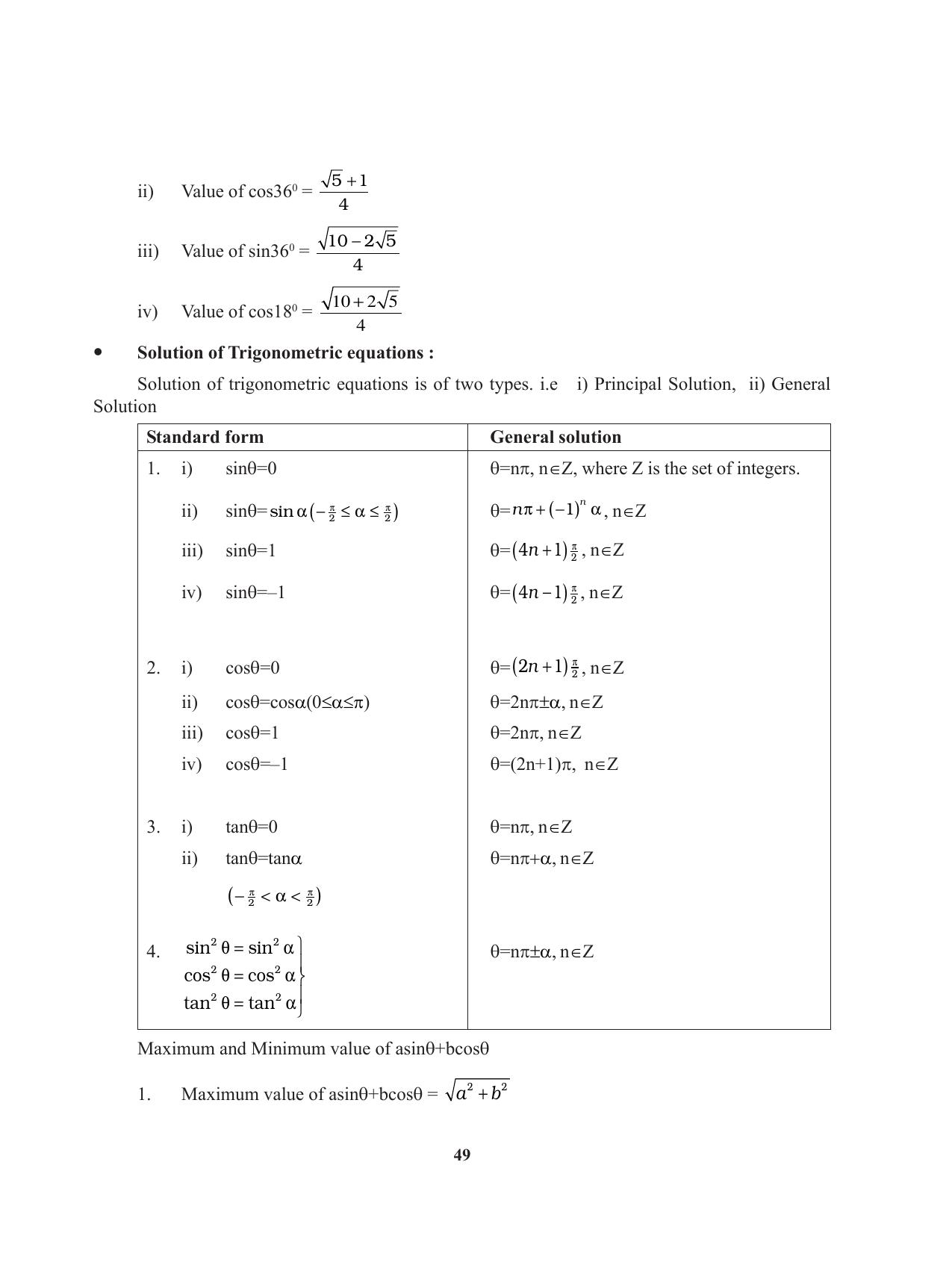 Tripura Board Class 11 Mathematics English Version Workbooks - Page 49