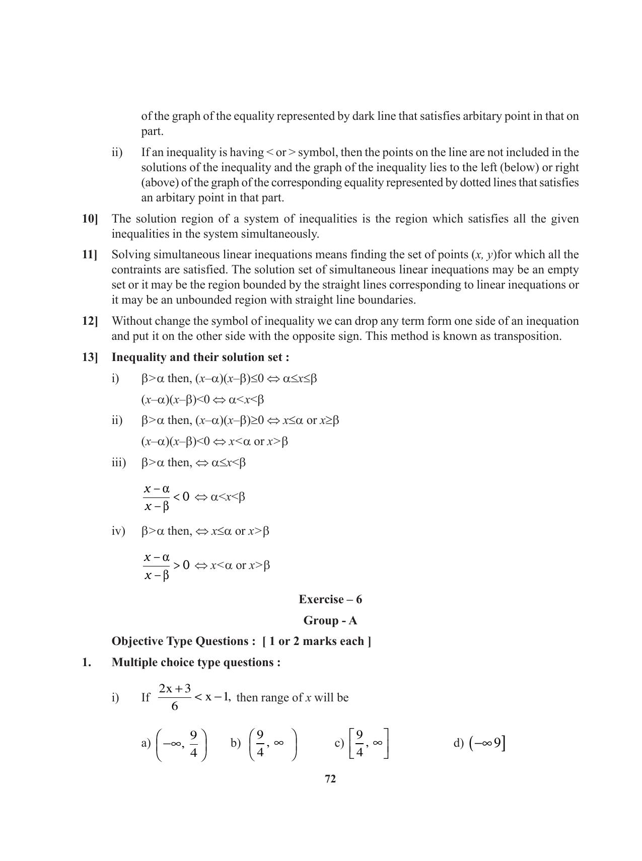 Tripura Board Class 11 Mathematics English Version Workbooks - Page 72
