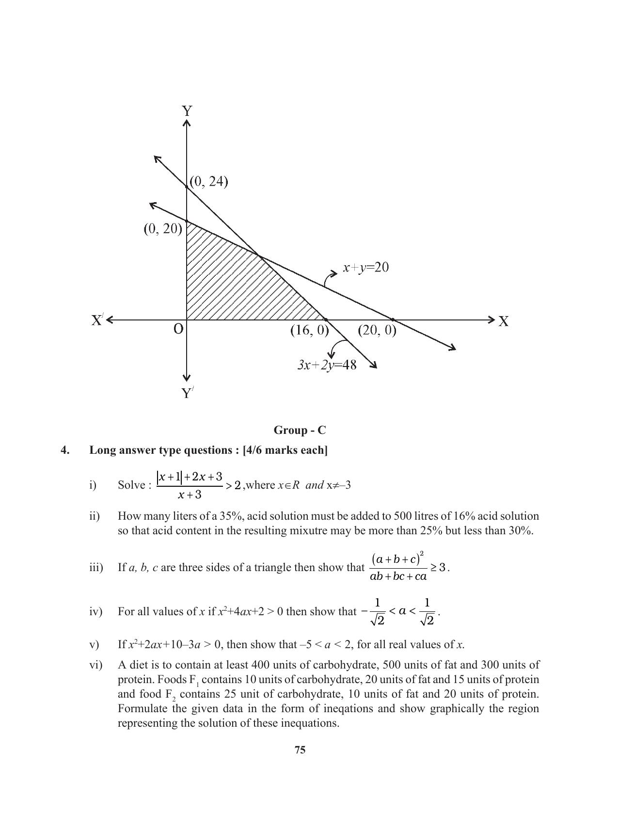 Tripura Board Class 11 Mathematics English Version Workbooks - Page 75