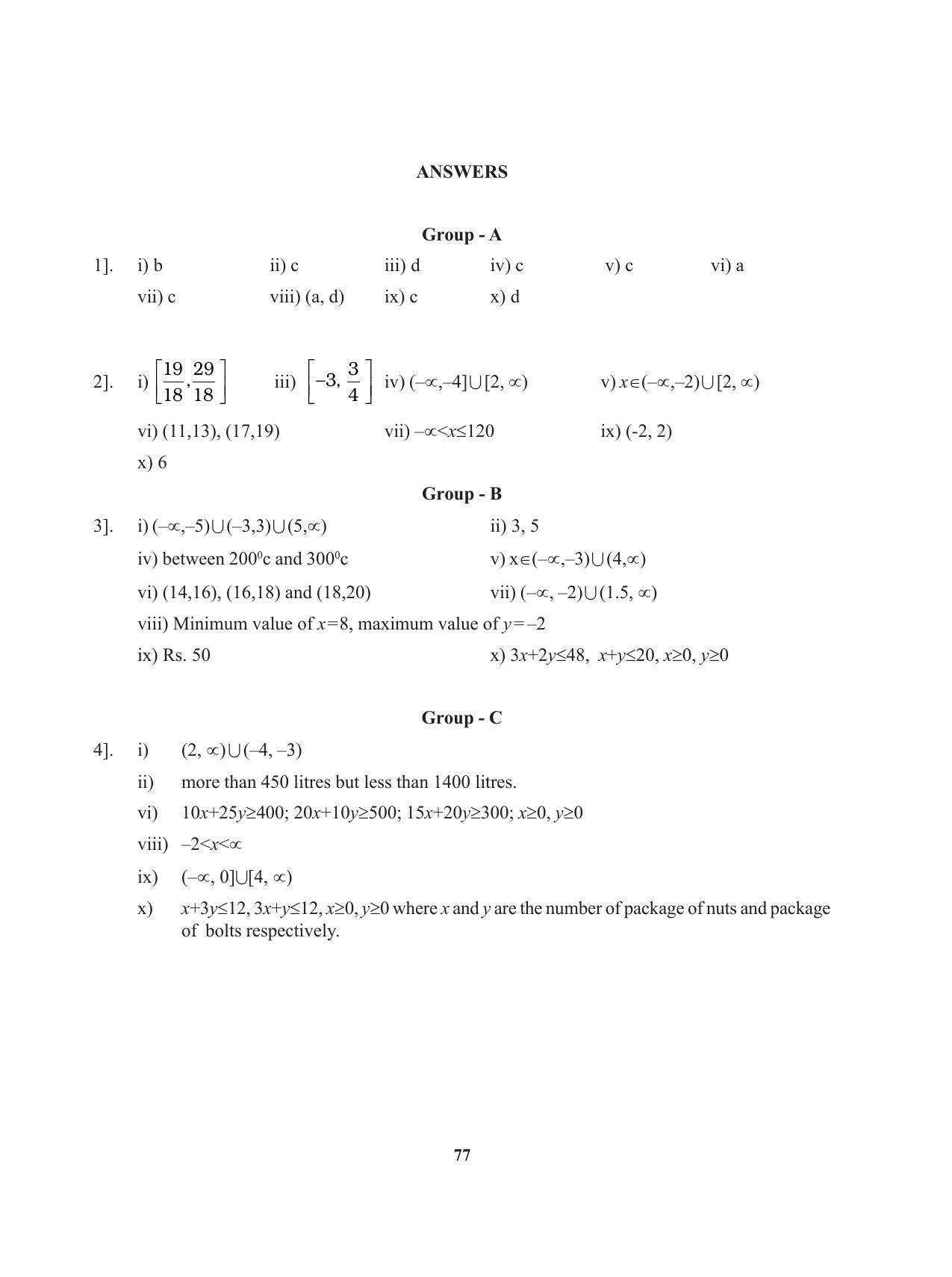 Tripura Board Class 11 Mathematics English Version Workbooks - Page 77