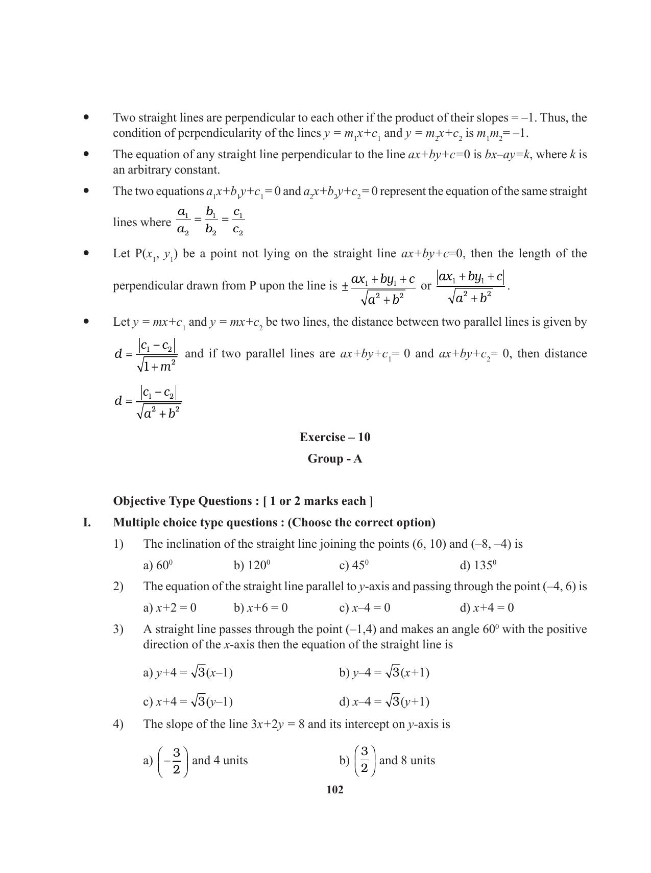 Tripura Board Class 11 Mathematics English Version Workbooks - Page 102