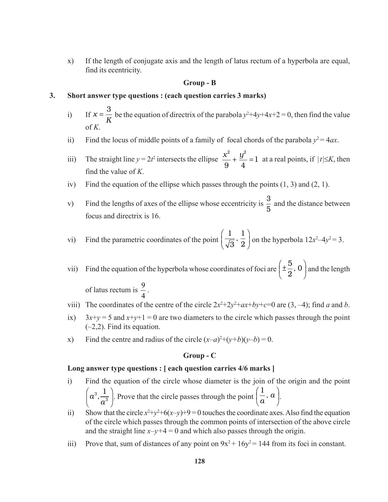Tripura Board Class 11 Mathematics English Version Workbooks - Page 128