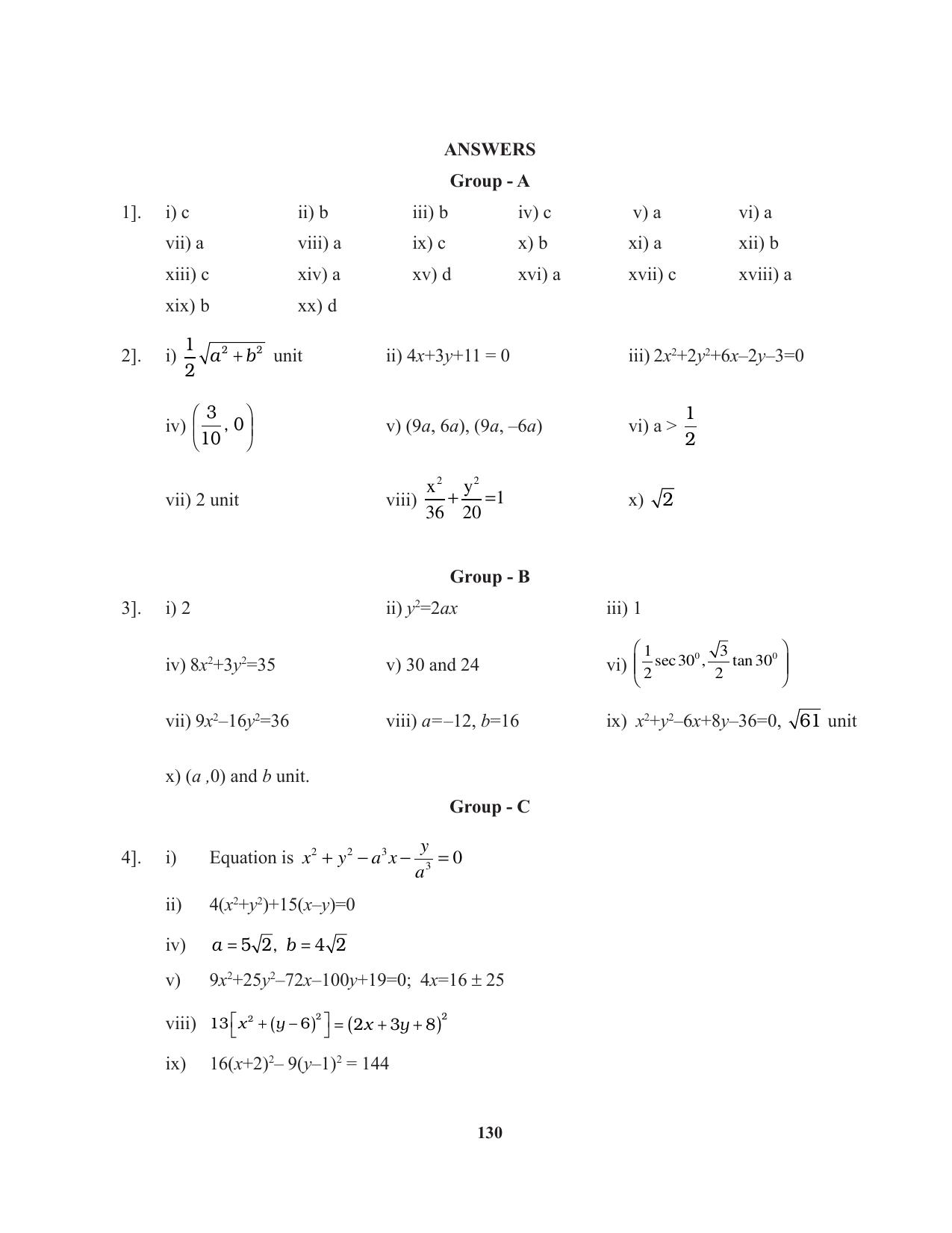 Tripura Board Class 11 Mathematics English Version Workbooks - Page 130