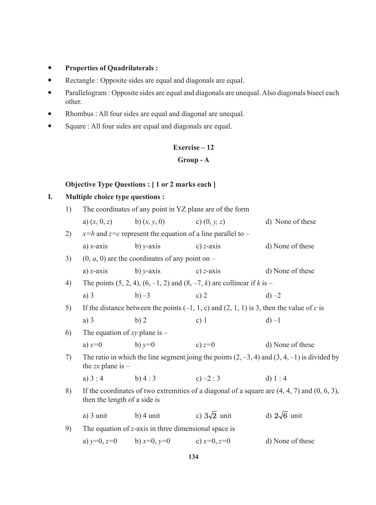 Tripura Board Class 11 Mathematics English Version Workbooks - Page 134