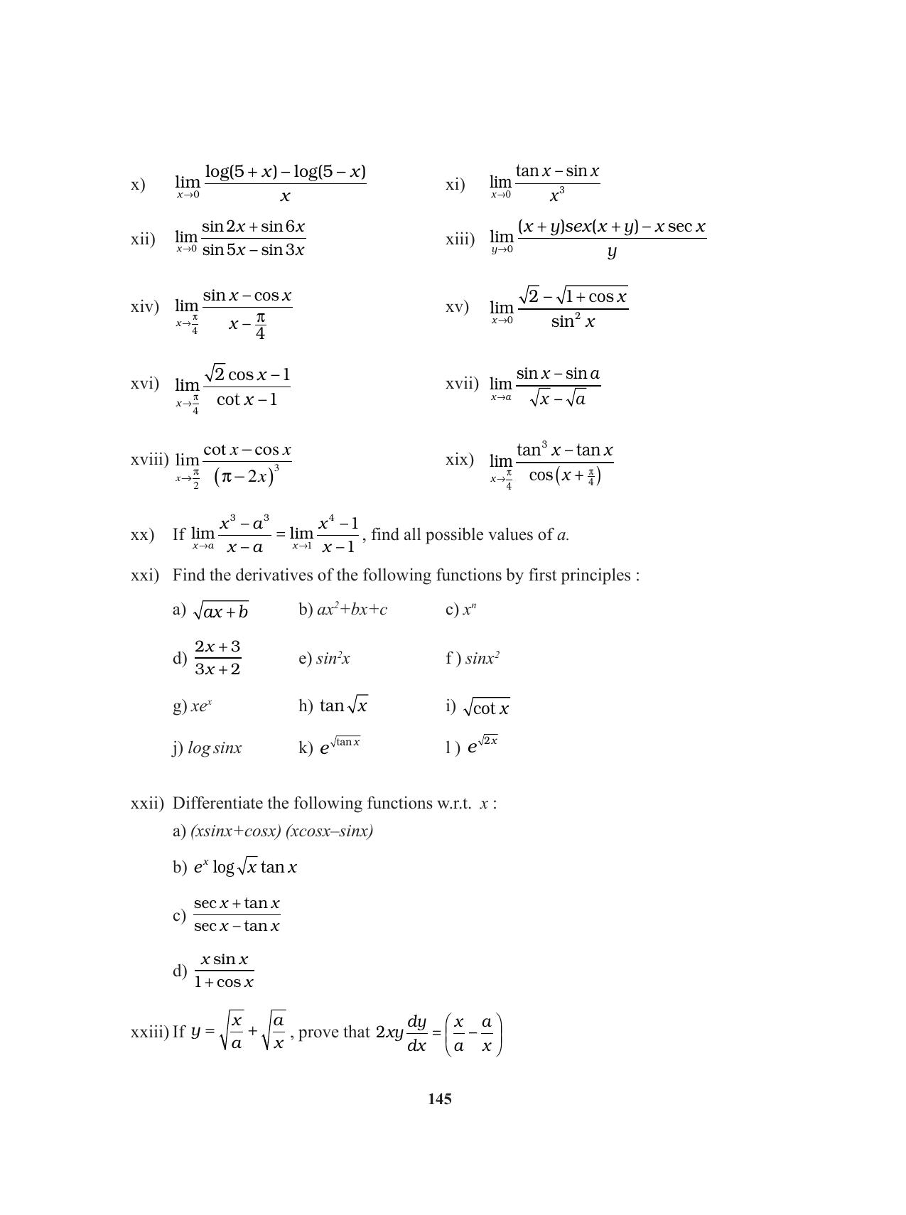 Tripura Board Class 11 Mathematics English Version Workbooks - Page 145