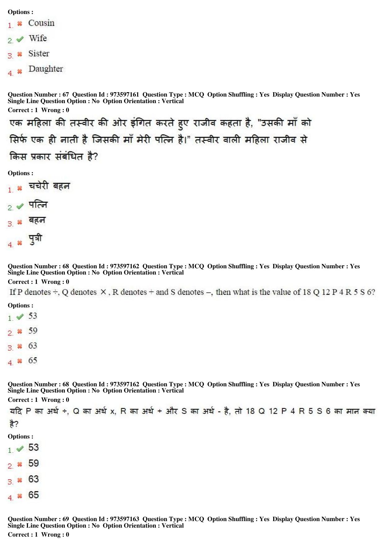 MP CPCT 20th Nov 2016 CPCT Question Paper Shift 2 - Page 39