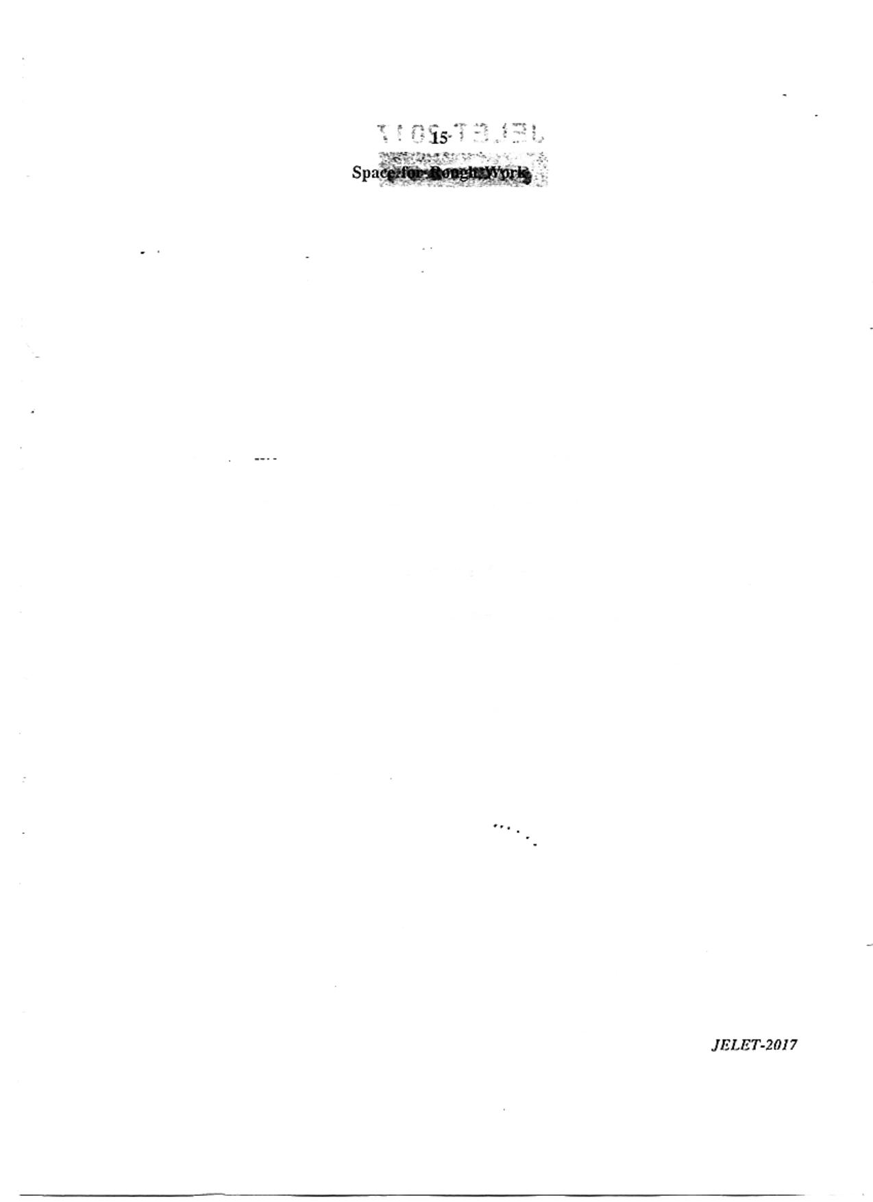 WBJEE  JELET 2017 ( Pharmacy ) - Page 15
