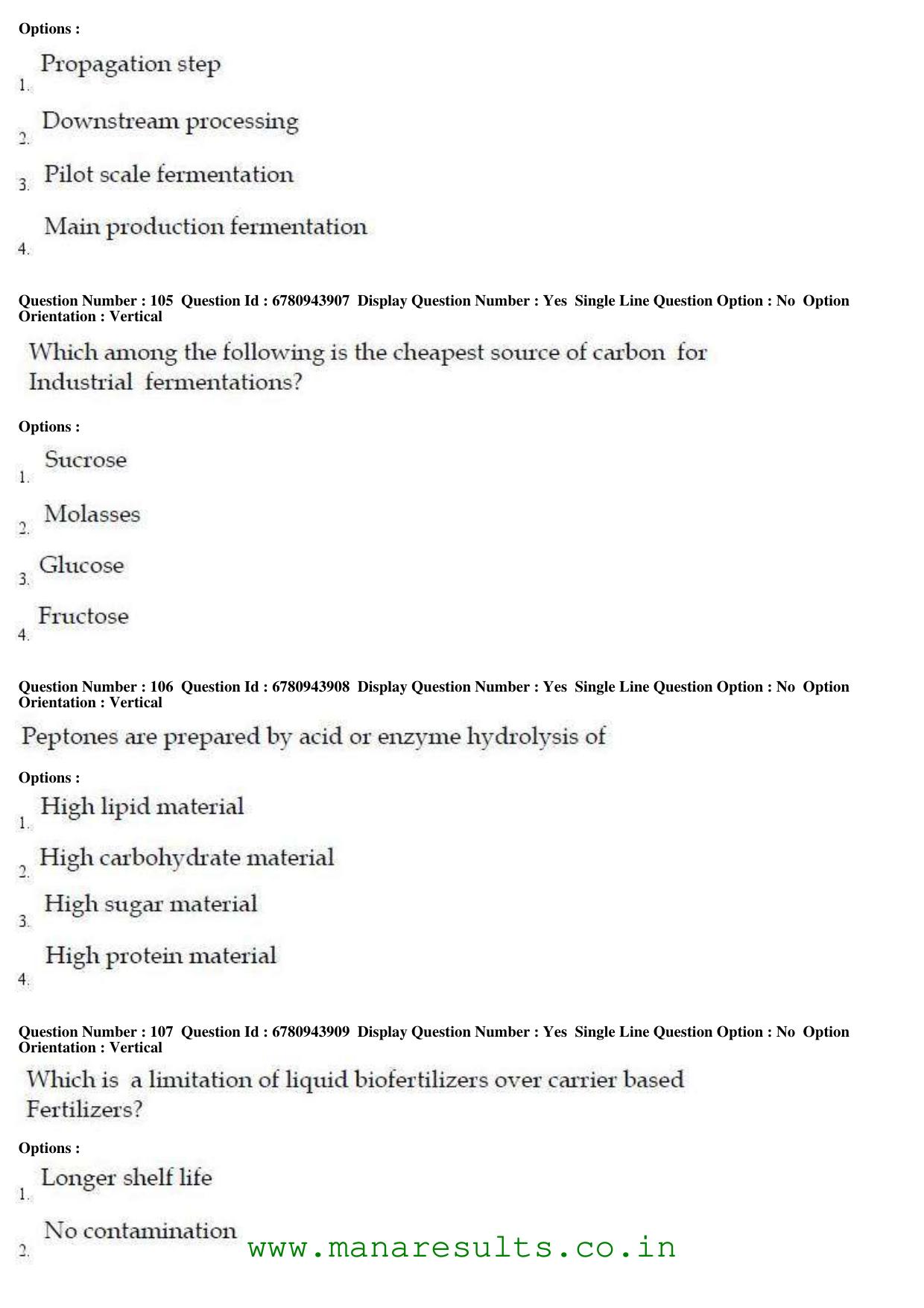 AP ECET 2017 Bio Technology Old Previous Question Papers - Page 34