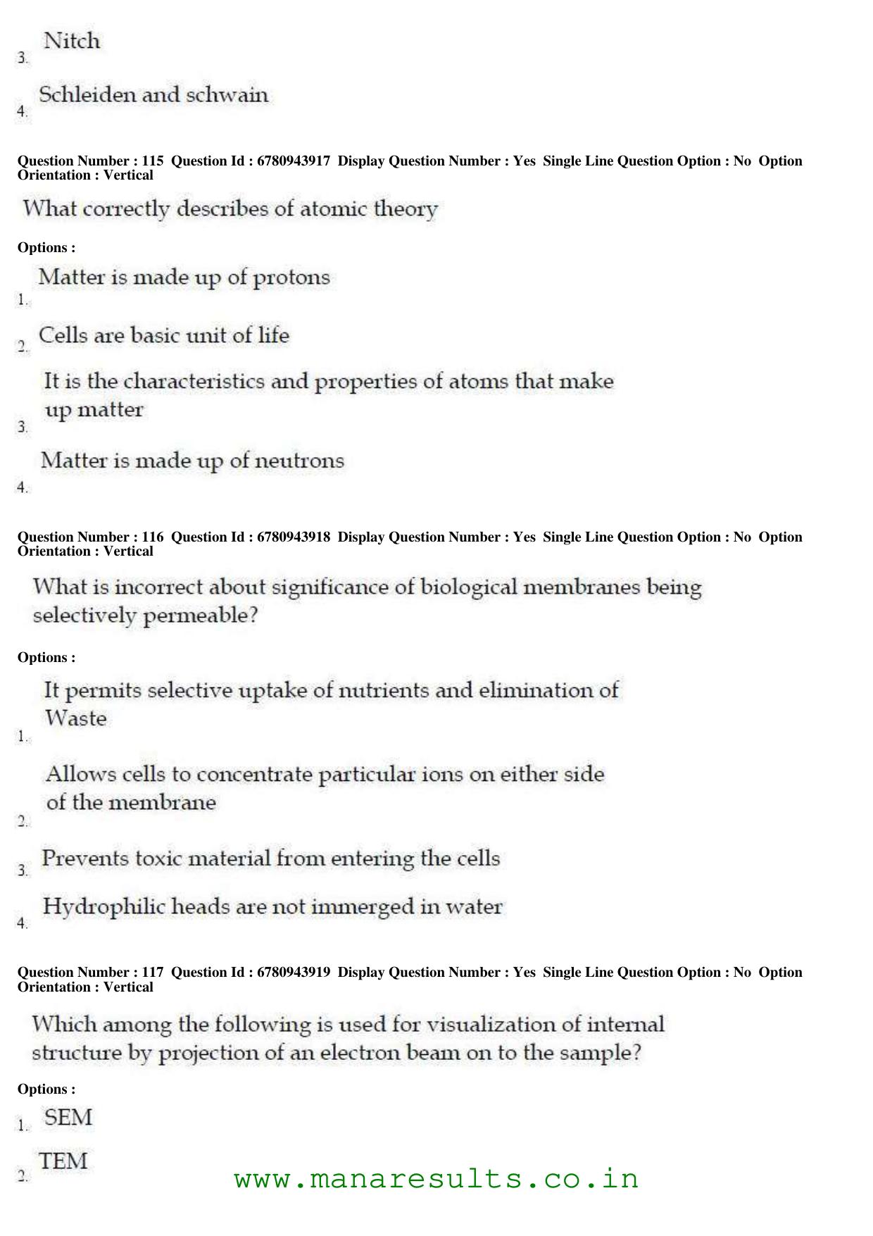 AP ECET 2017 Bio Technology Old Previous Question Papers - Page 37
