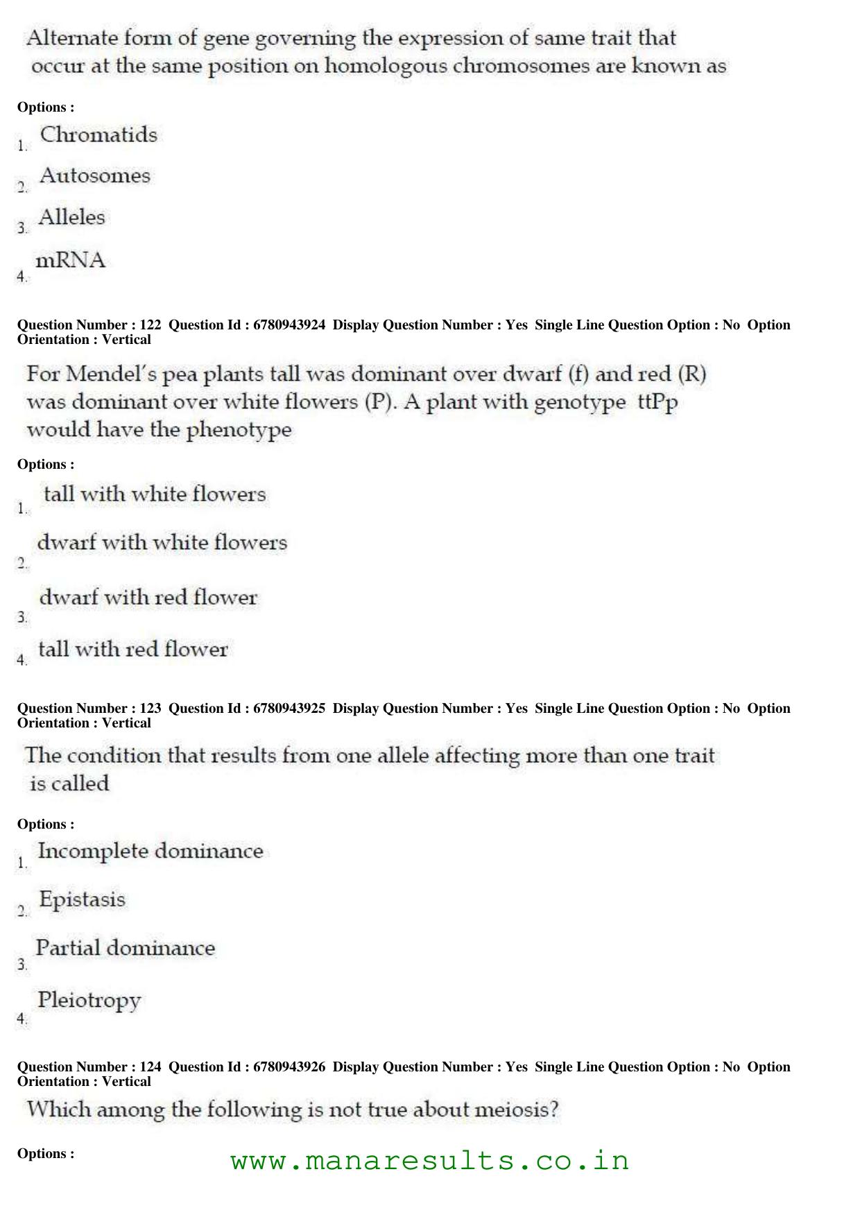 AP ECET 2017 Bio Technology Old Previous Question Papers - Page 39