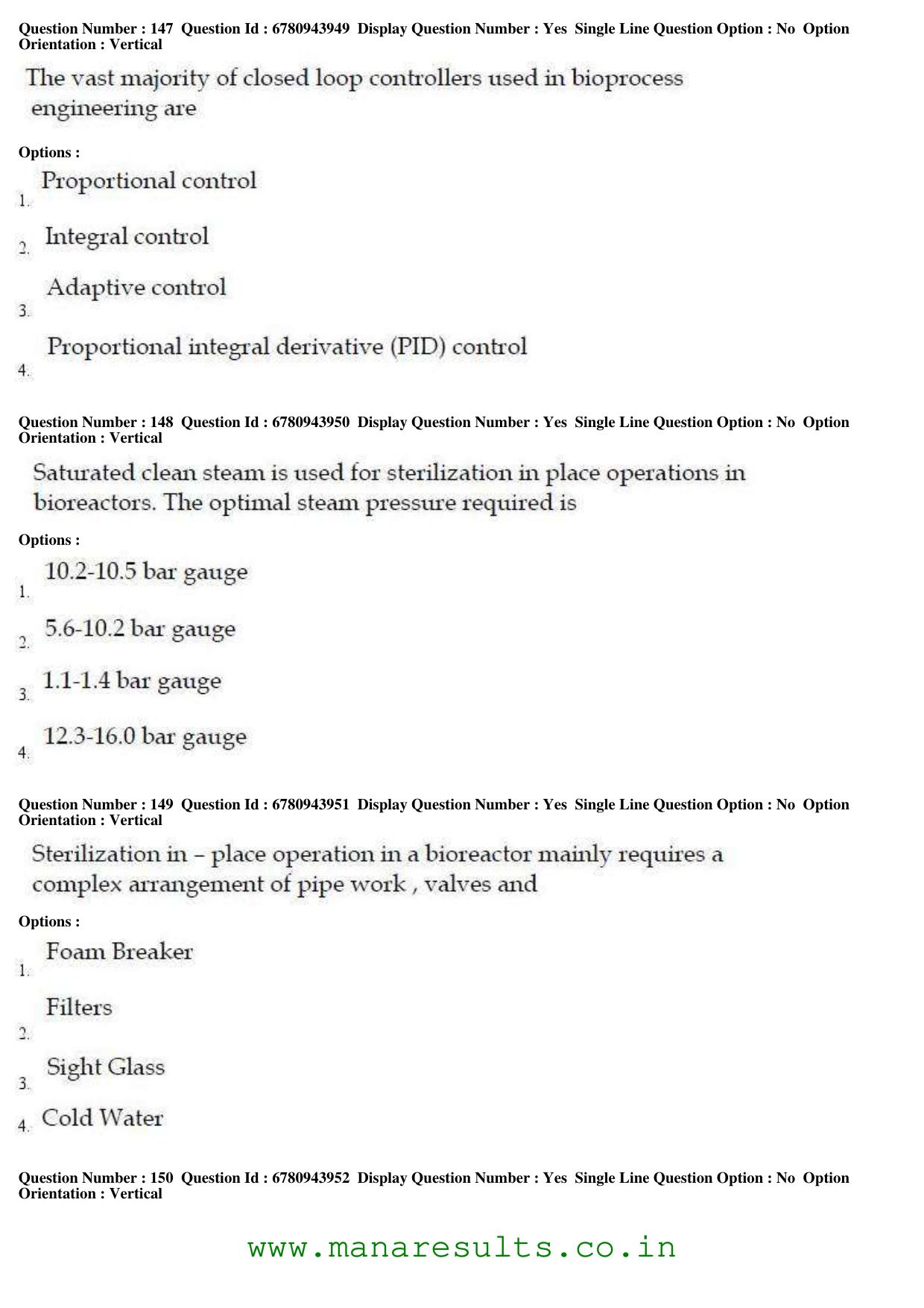 AP ECET 2017 Bio Technology Old Previous Question Papers - Page 47