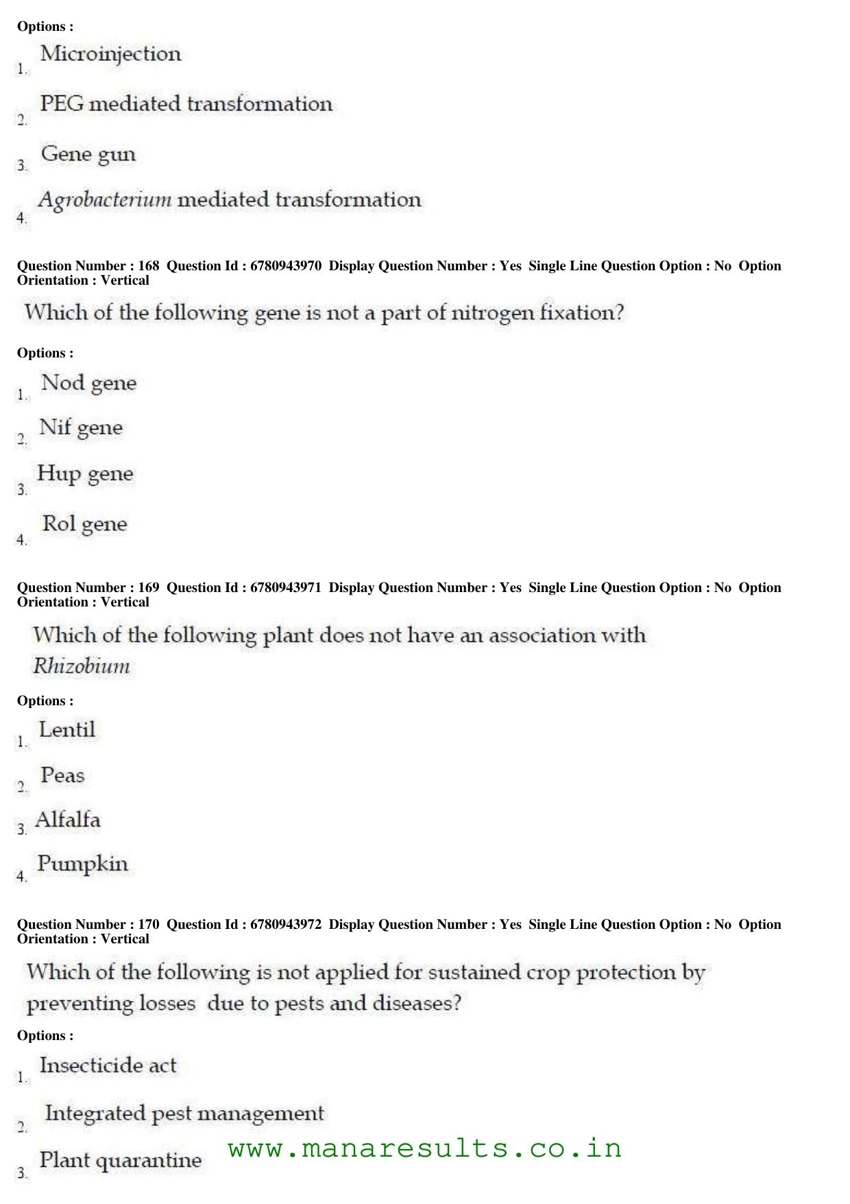 AP ECET 2017 Bio Technology Old Previous Question Papers - Page 53