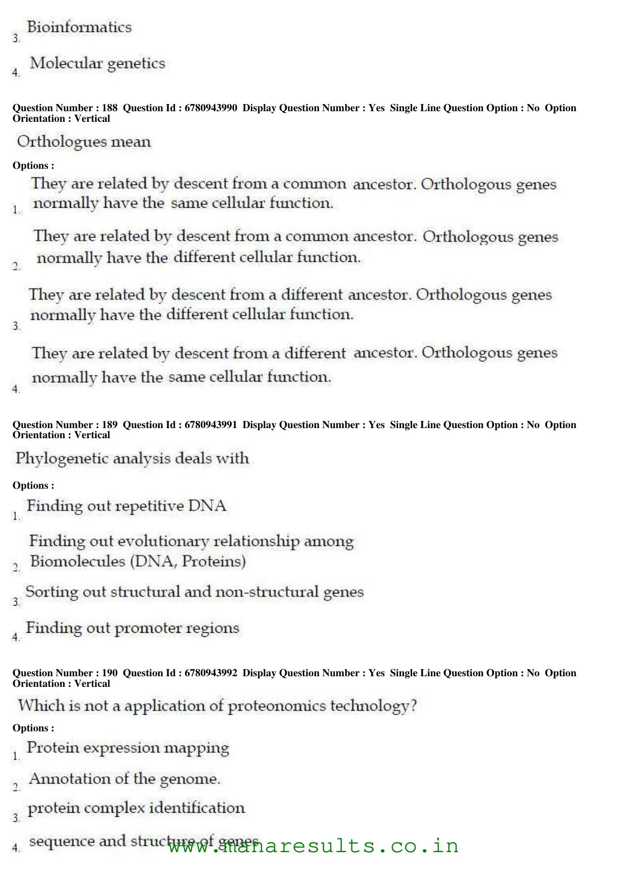 AP ECET 2017 Bio Technology Old Previous Question Papers - Page 59