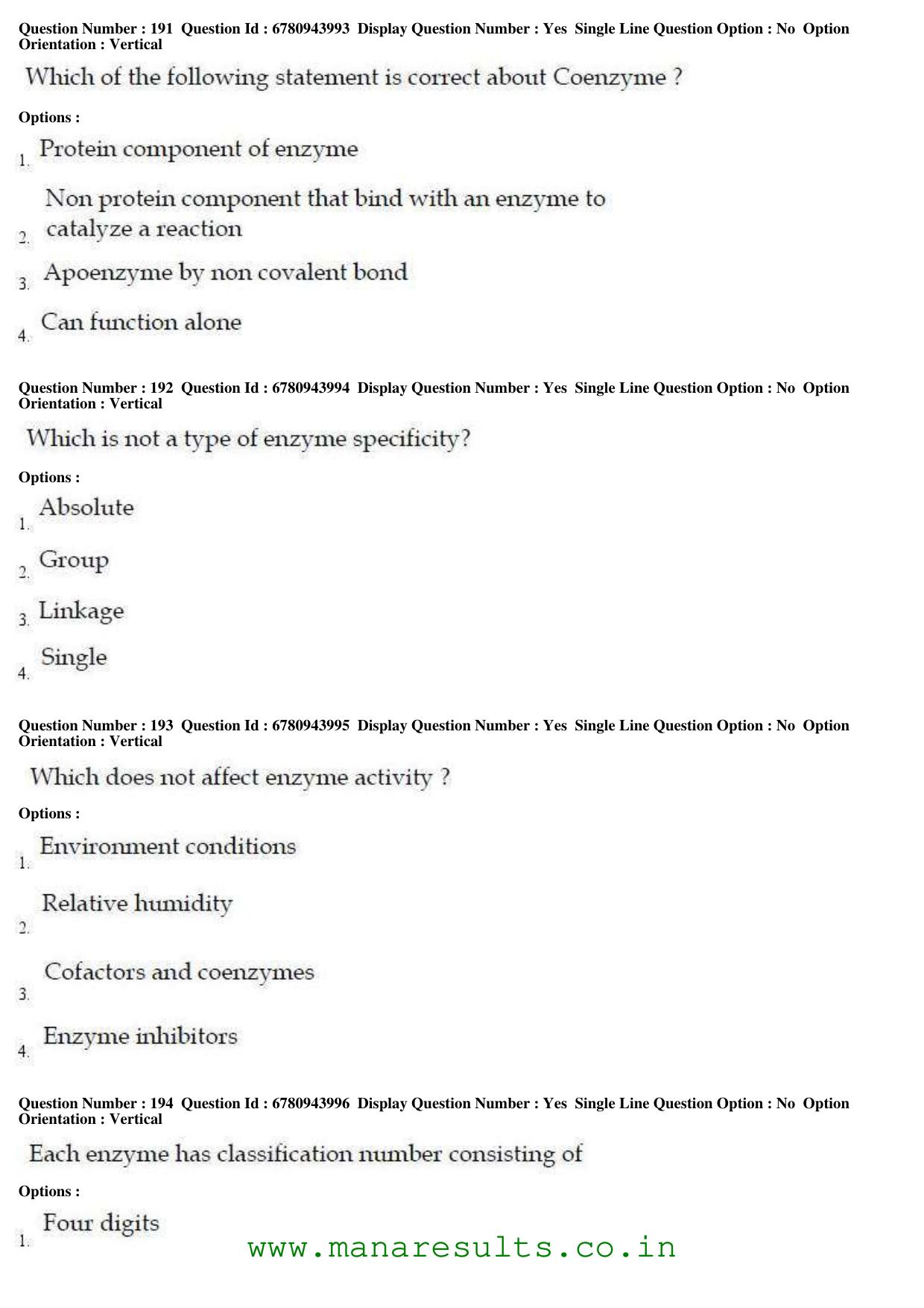 AP ECET 2017 Bio Technology Old Previous Question Papers - Page 60
