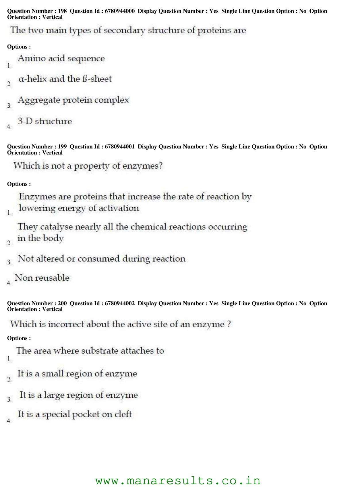 AP ECET 2017 Bio Technology Old Previous Question Papers - Page 62