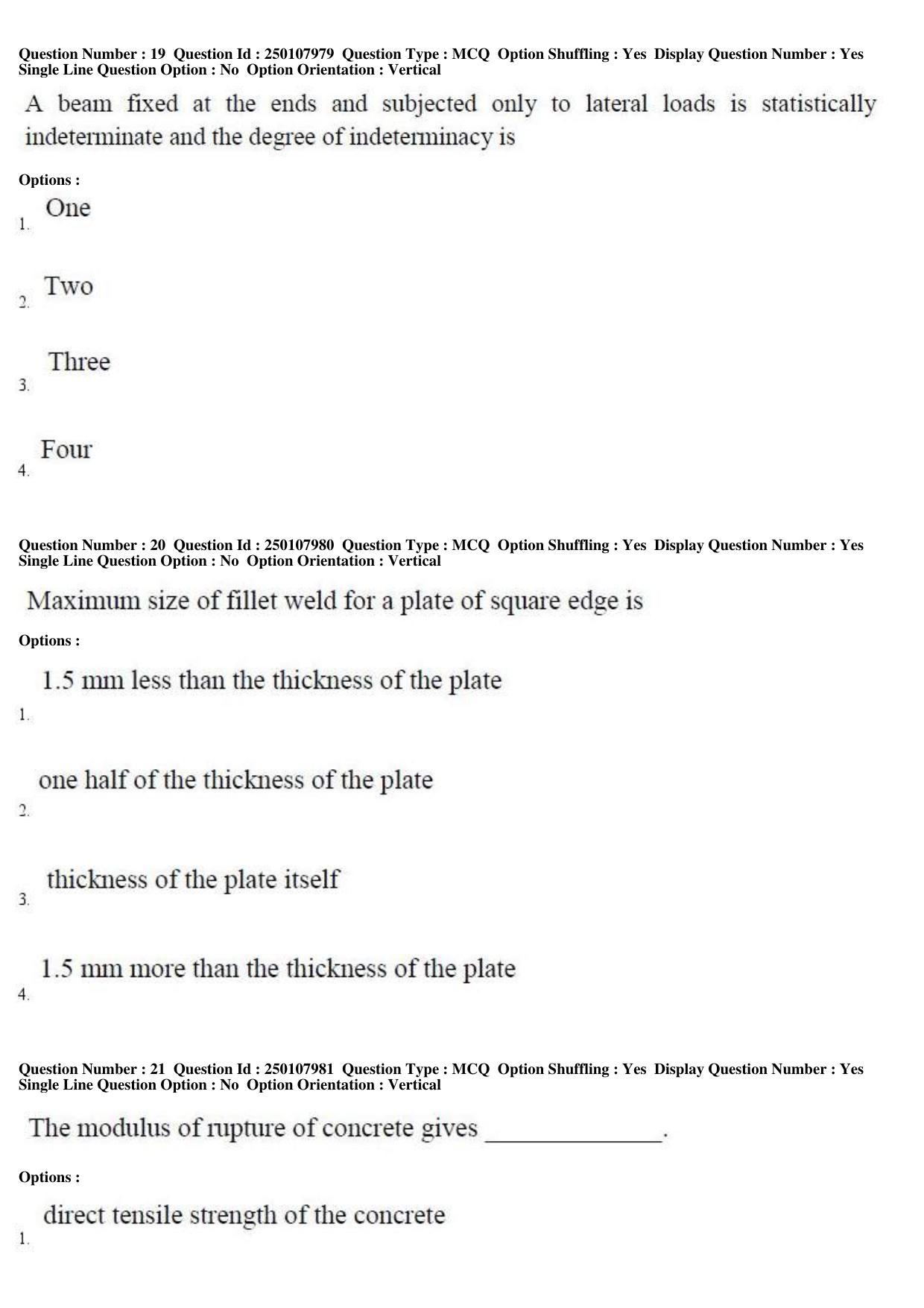 TS PGECET 2019: Civil Engineering Question Papers - Page 10