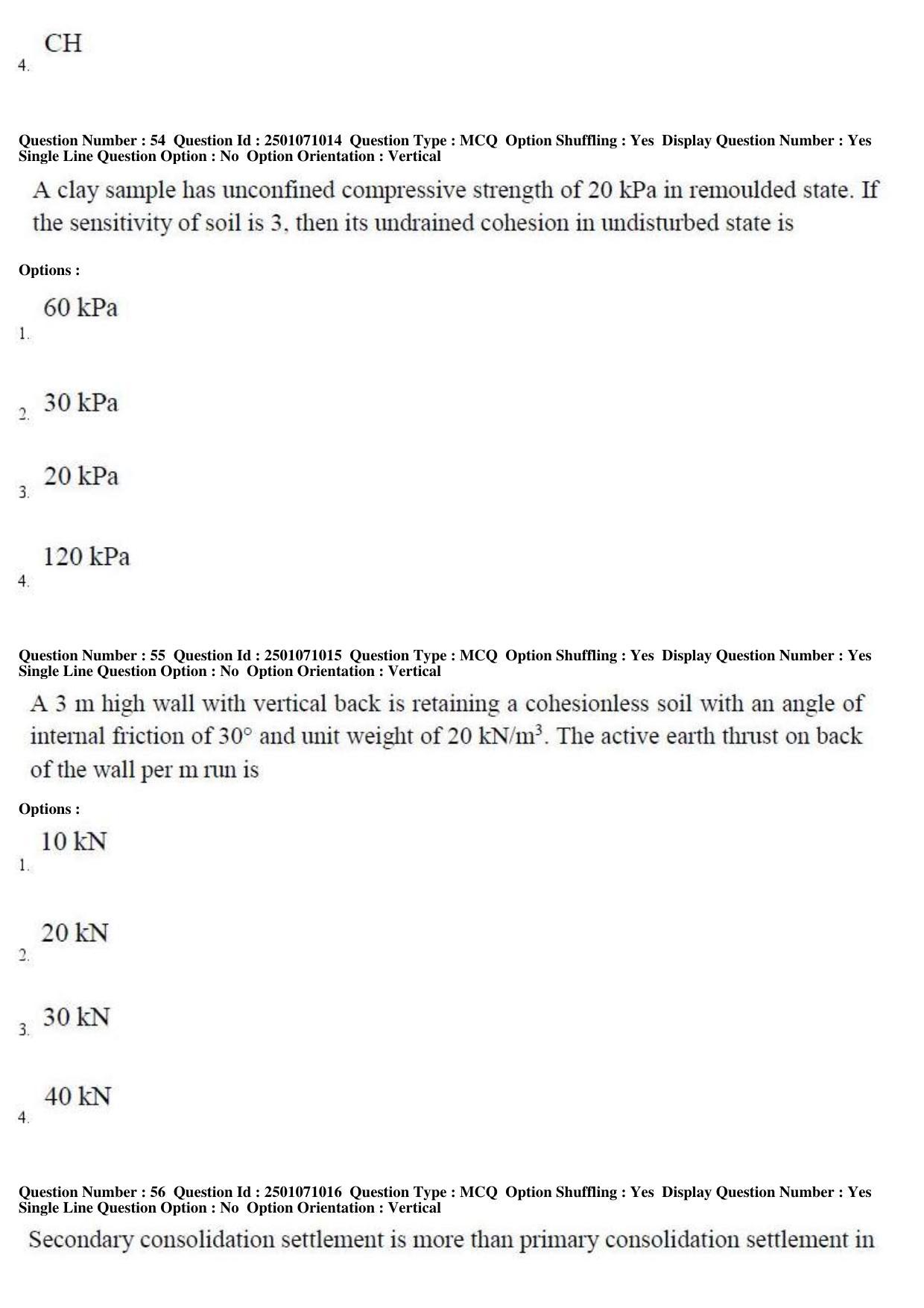 TS PGECET 2019: Civil Engineering Question Papers - Page 26