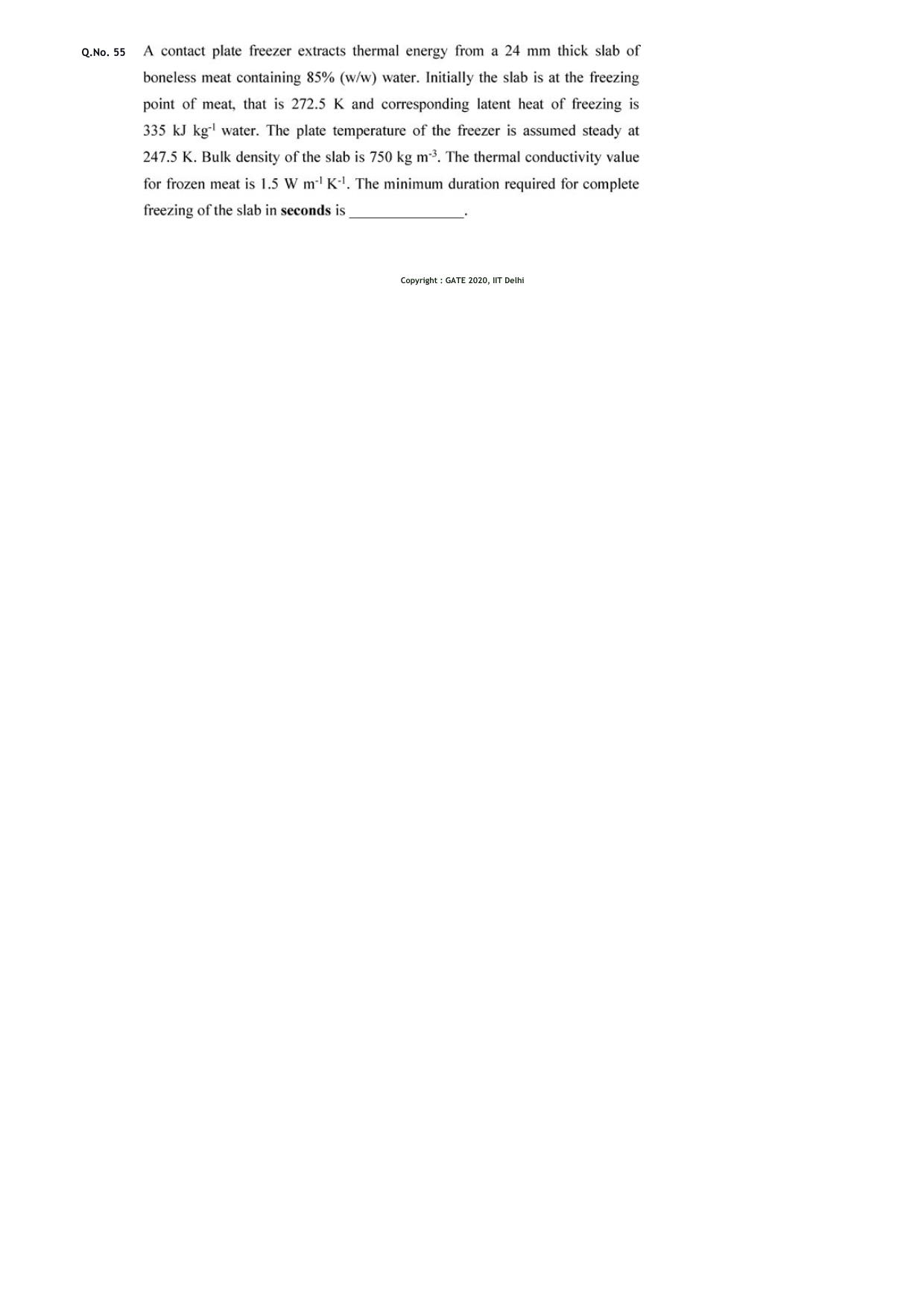 GATE 2020 Agricultural Engineering (AG) Question Paper - Page 13