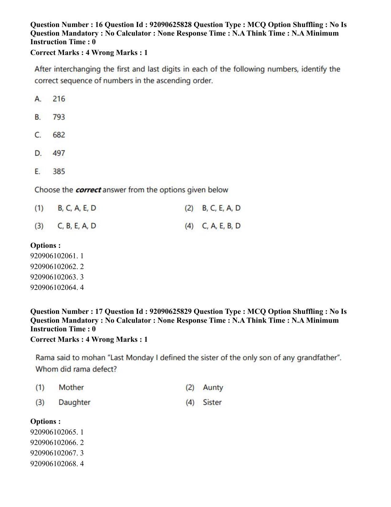 CUET PG 2023: SCQP28 – Zoology (Eng) - Shift 1 (26-06-2023) Question Paper - Page 19