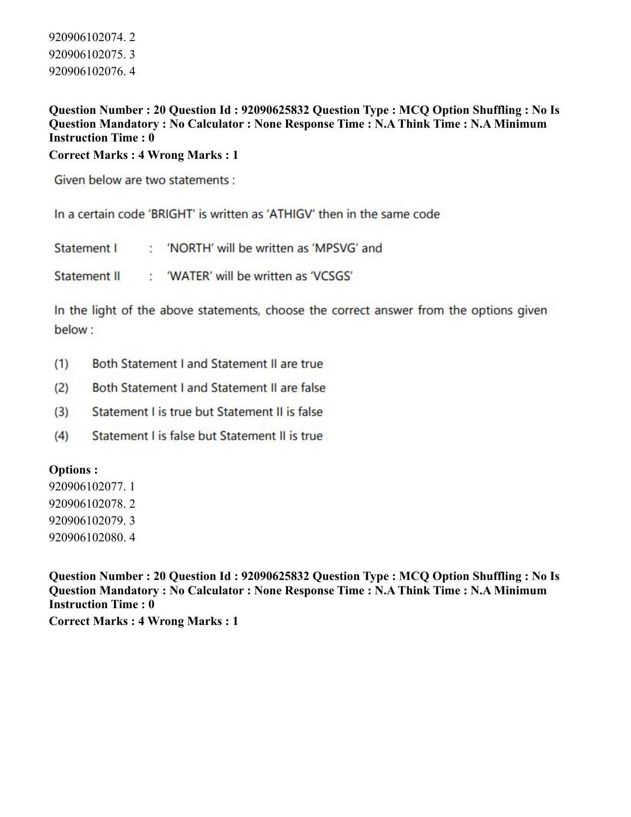CUET PG 2023: SCQP28 – Zoology (Eng) - Shift 1 (26-06-2023) Question Paper - Page 22