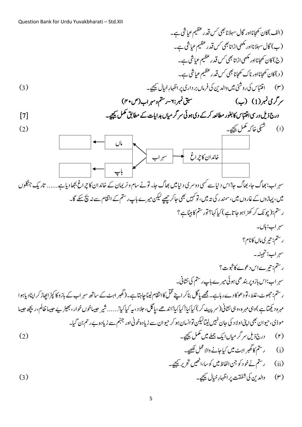 Maharashtra Board Class 12 Urdu Language Sample Paper (Urdu Medium) - Page 6