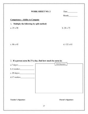 Worksheet for Class 4 Maths The Junk Seller Assignment 2