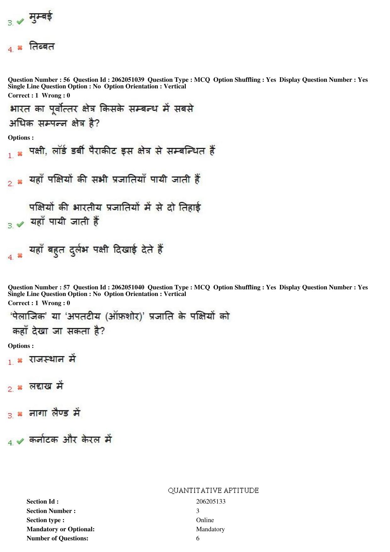 MP CPCT 18th February 2018 CPCT Question Paper Shift 2 - Page 41