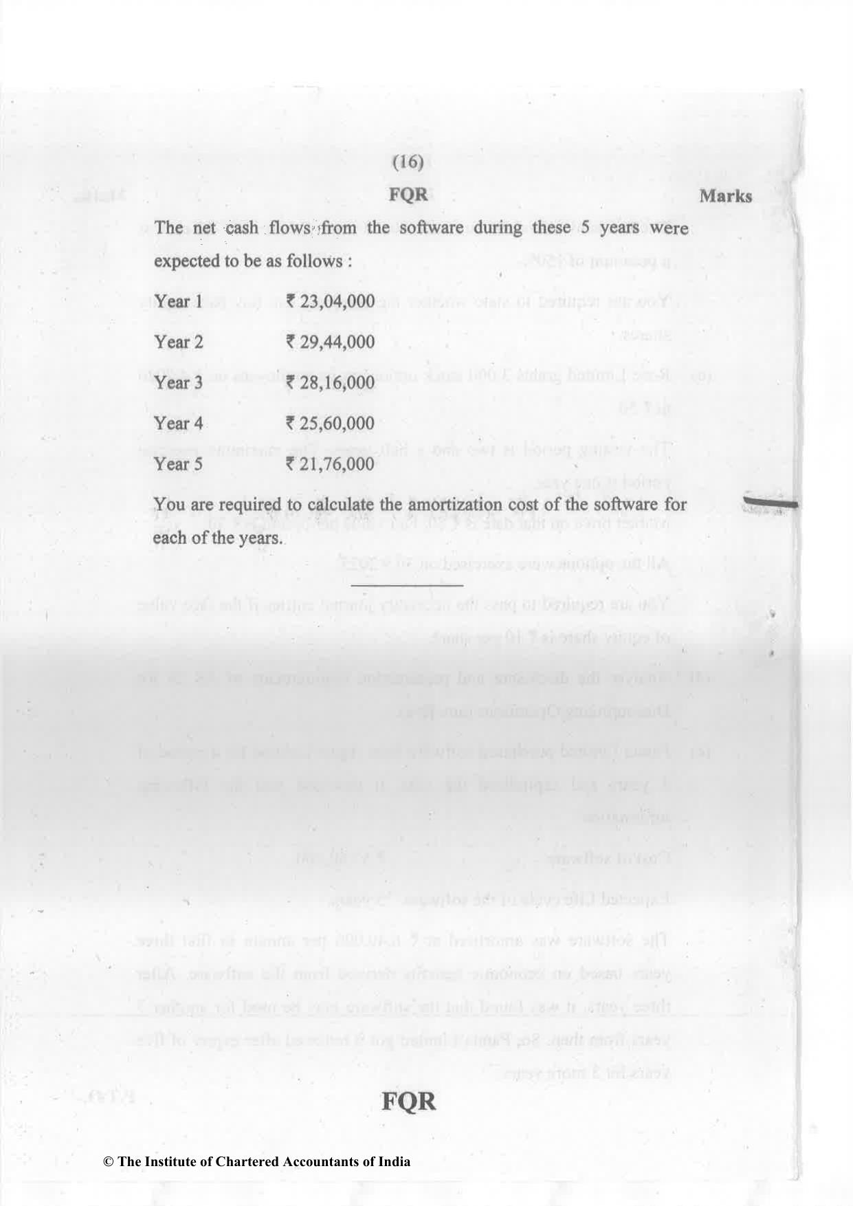 CA Inter Nov 2023 Question Paper - Paper 5 – Advanced Accounting - Page 16