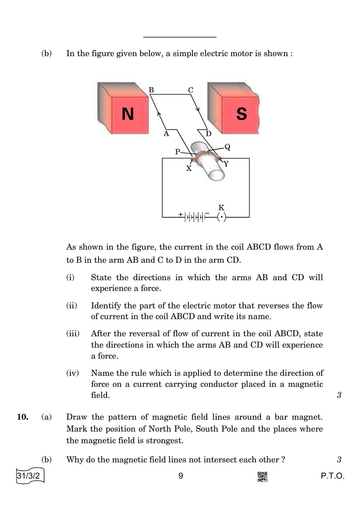 CBSE Class 10 31-3-2 Science 2022 Question Paper - Page 9