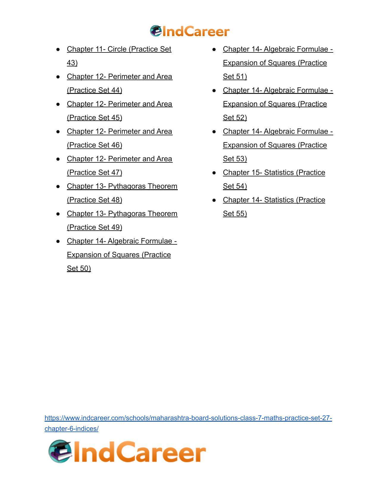 Maharashtra Board Solutions Class 7-Maths (Practice Set 27): Chapter 6- Indices - Page 6