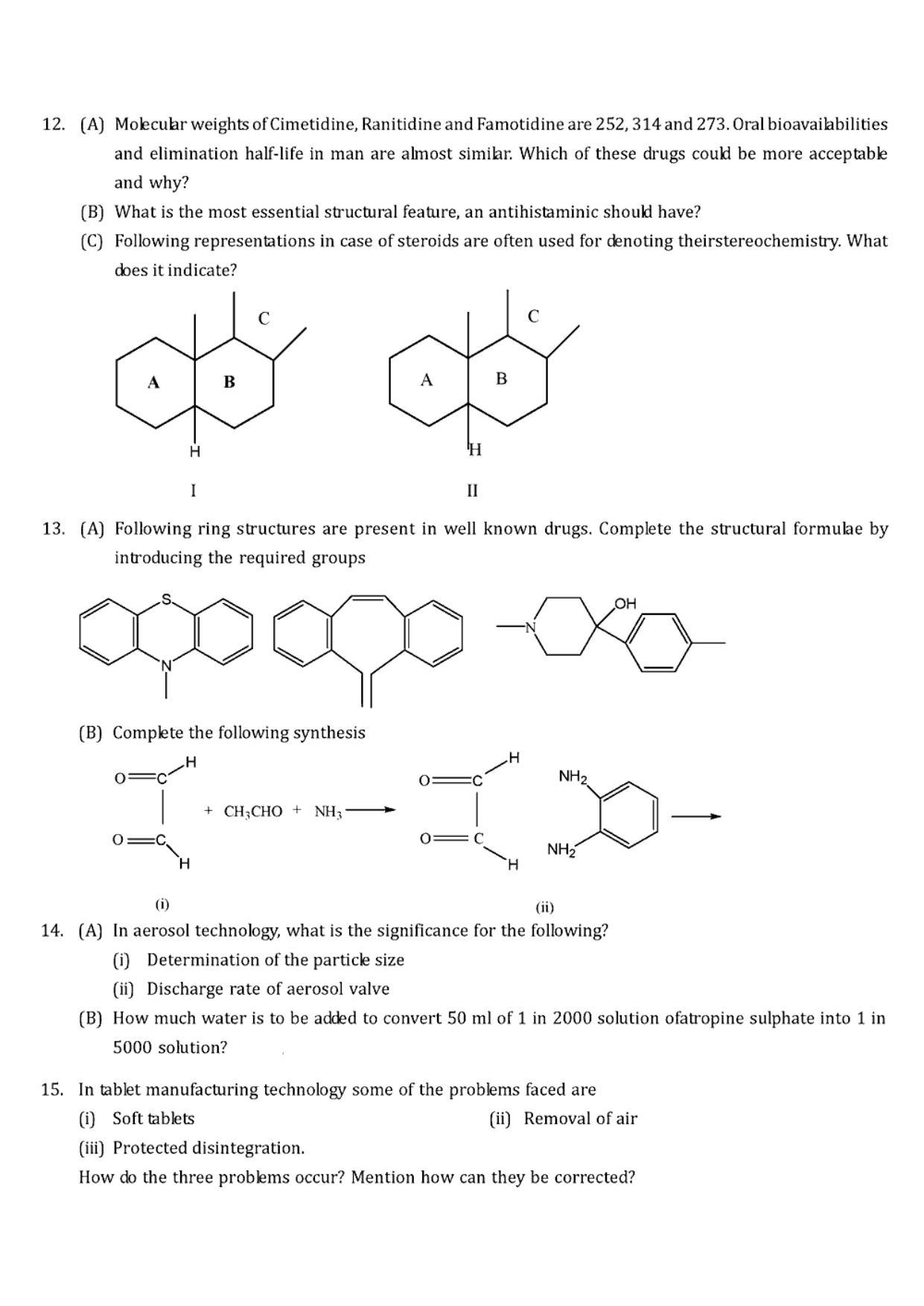 GPAT 1993 Question Paper with Answer Key - Page 9