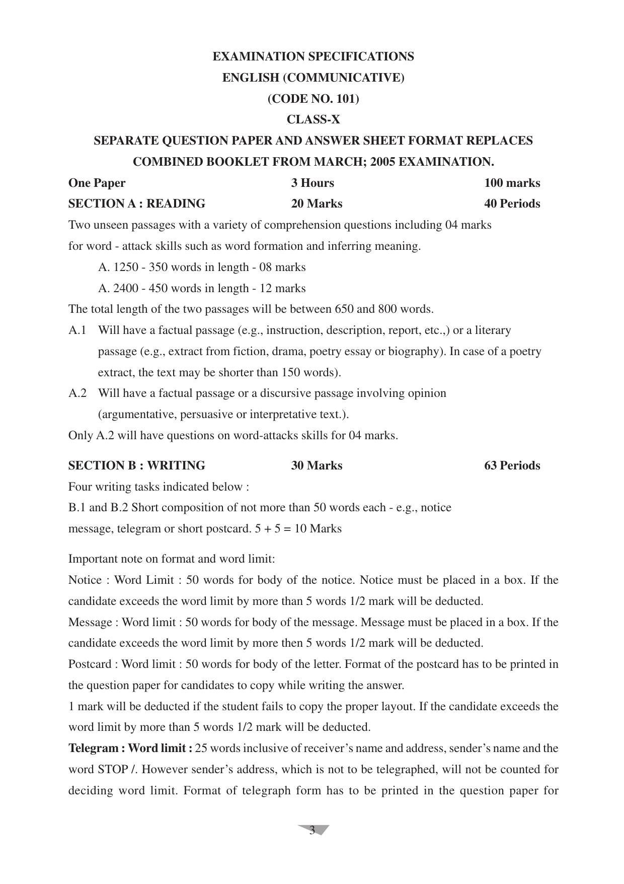 CBSE Worksheets for Class 10 English Assignment 11 - Page 3