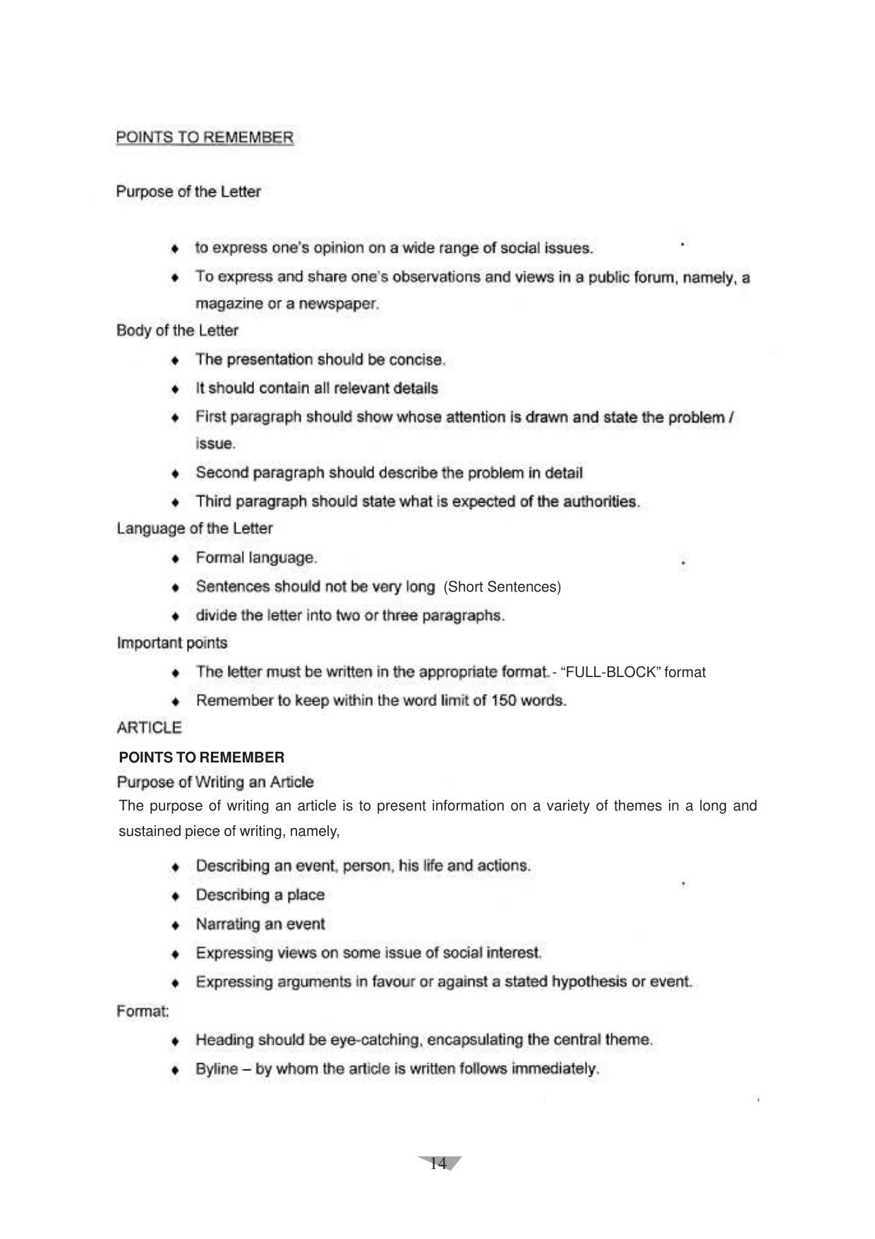 CBSE Worksheets for Class 10 English Assignment 11 - Page 14
