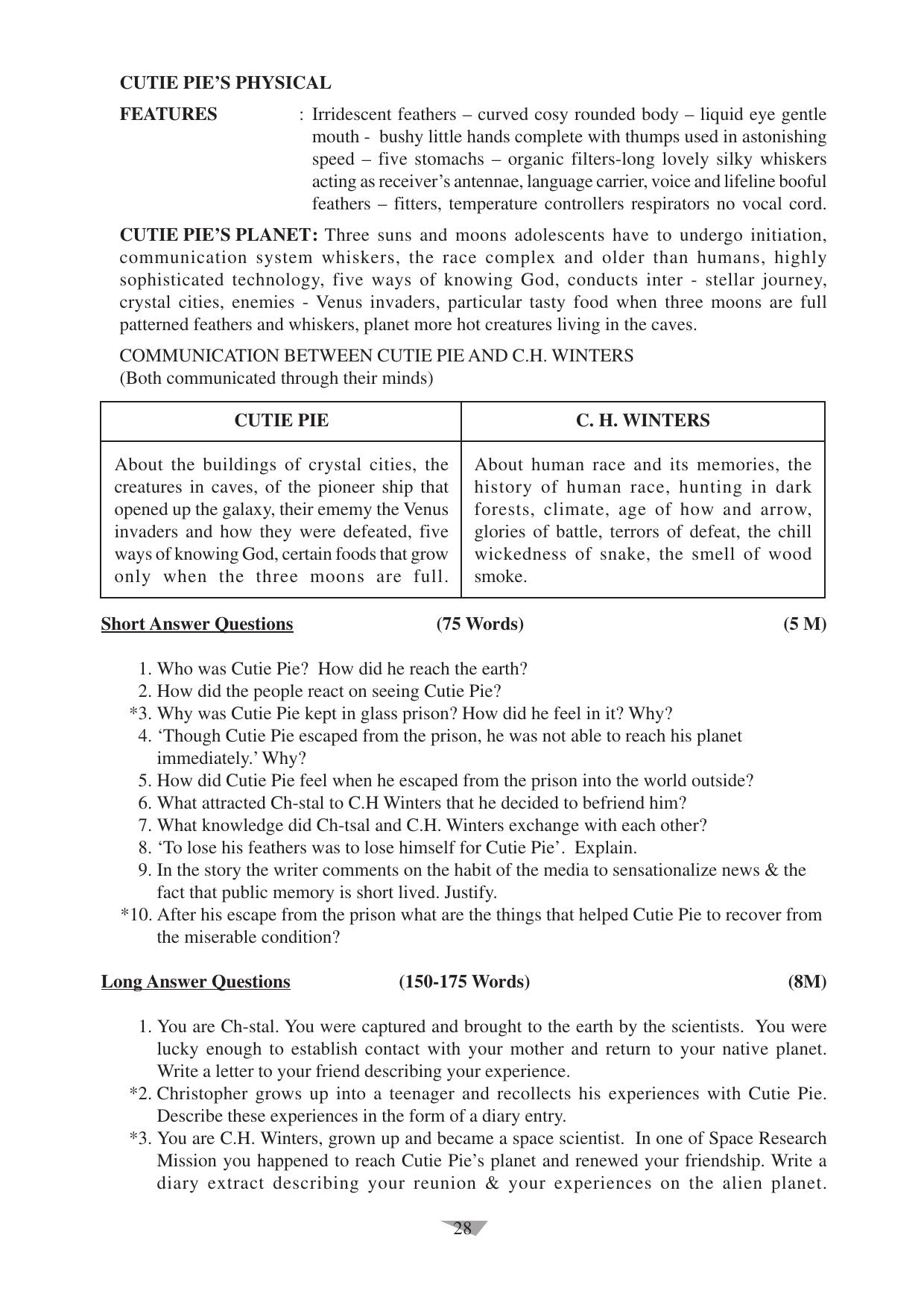 CBSE Worksheets for Class 10 English Assignment 11 - Page 28