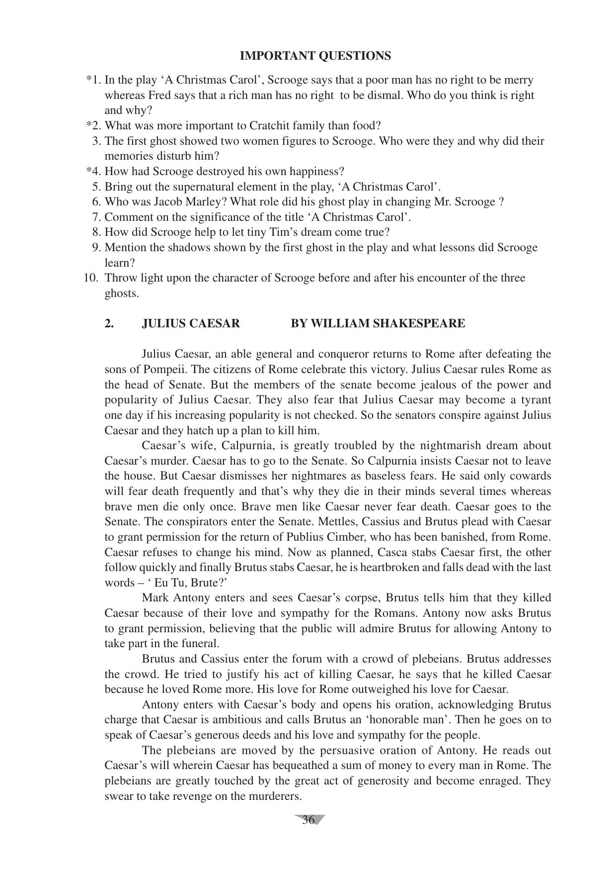CBSE Worksheets for Class 10 English Assignment 11 - Page 36