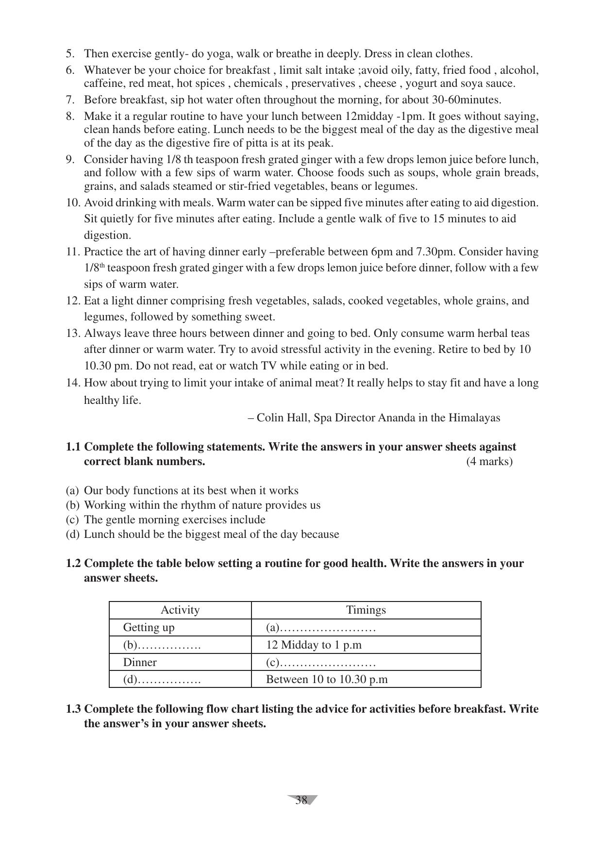 CBSE Worksheets for Class 10 English Assignment 11 - Page 38