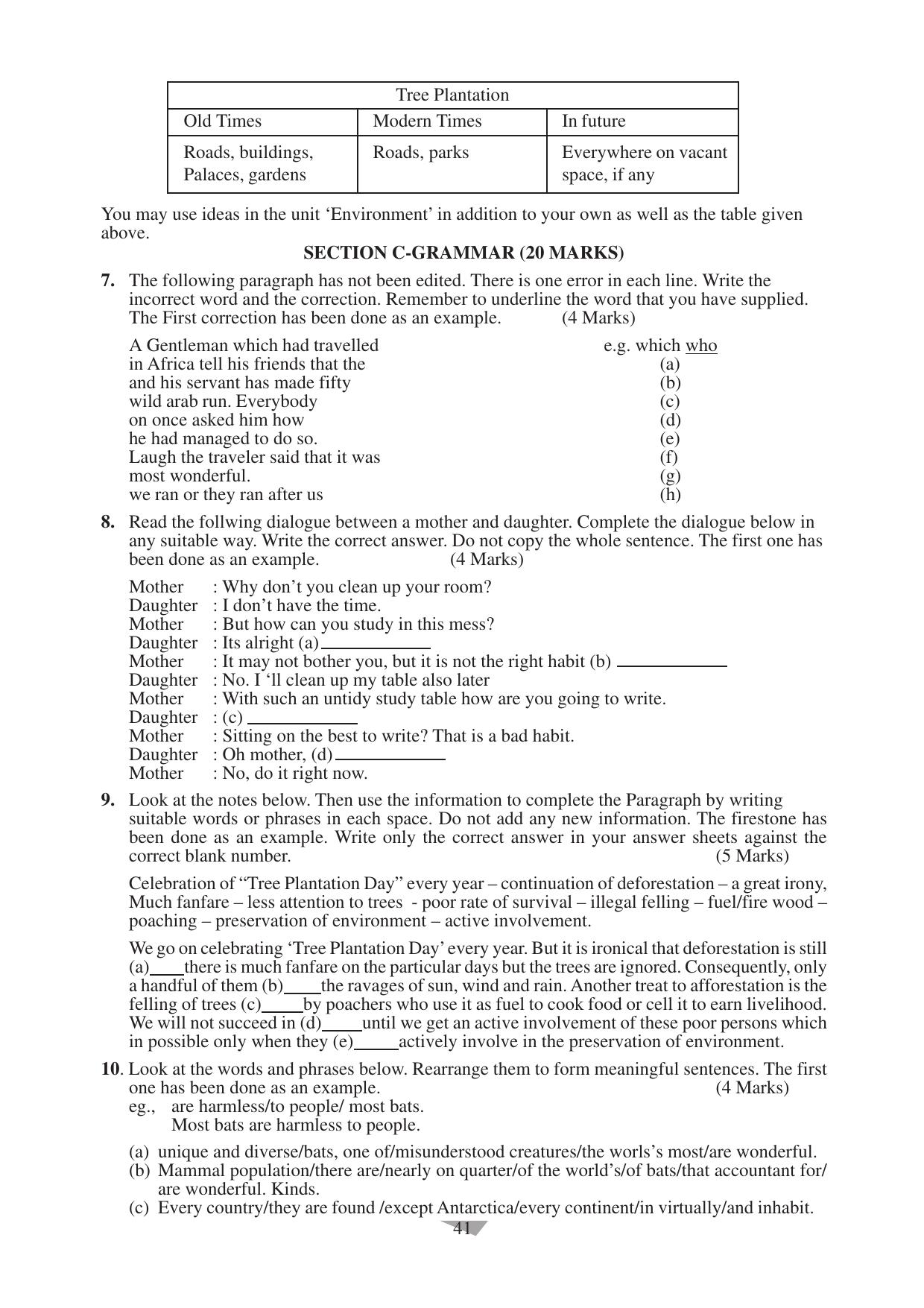 CBSE Worksheets for Class 10 English Assignment 11 - Page 41