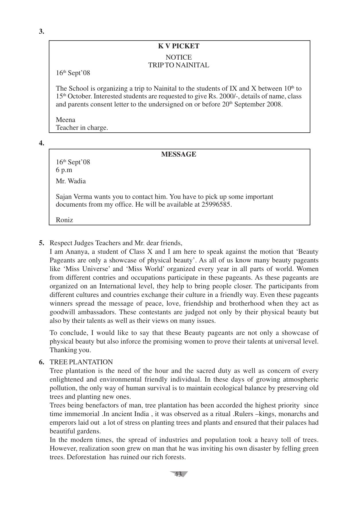 CBSE Worksheets for Class 10 English Assignment 11 - Page 43