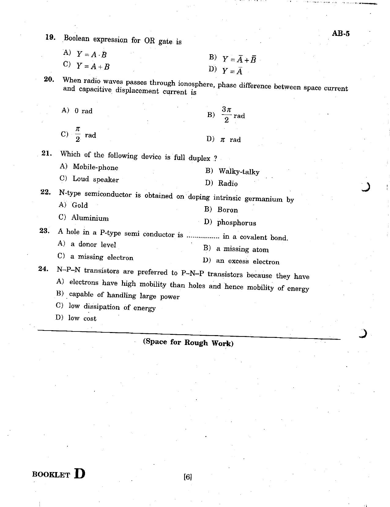 GUJCET 2007 Physics & Chemistry Question Paper - Page 5