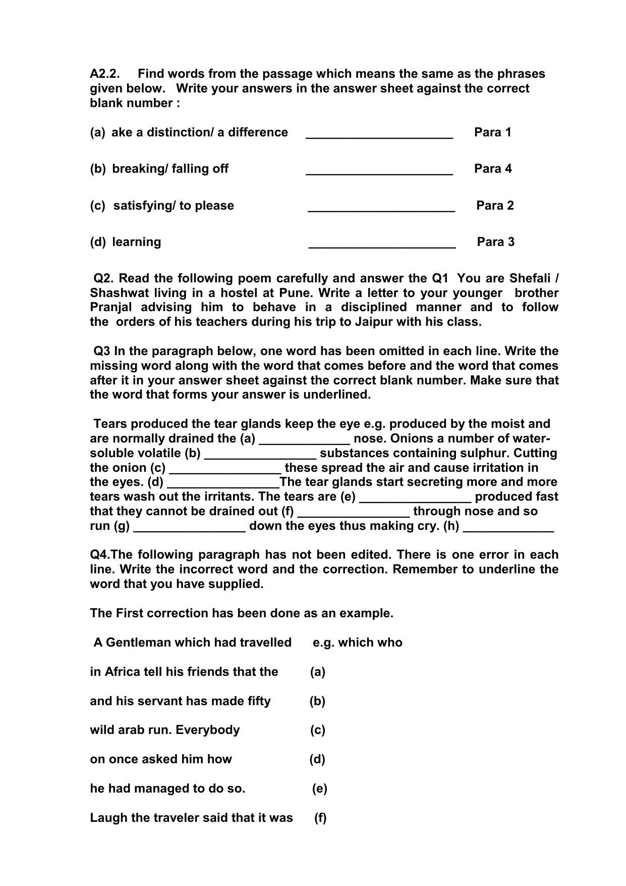 CBSE Worksheets for Class 9 Assignment 9 - Page 3