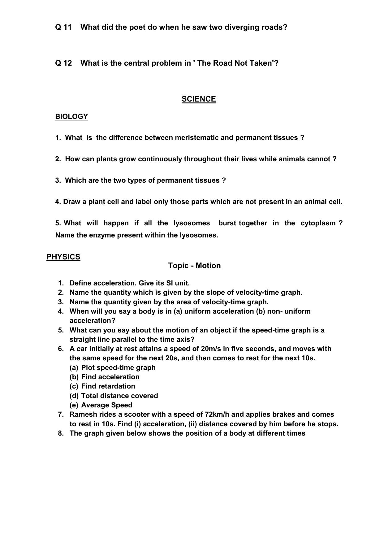 CBSE Worksheets for Class 9 Assignment 9 - Page 6