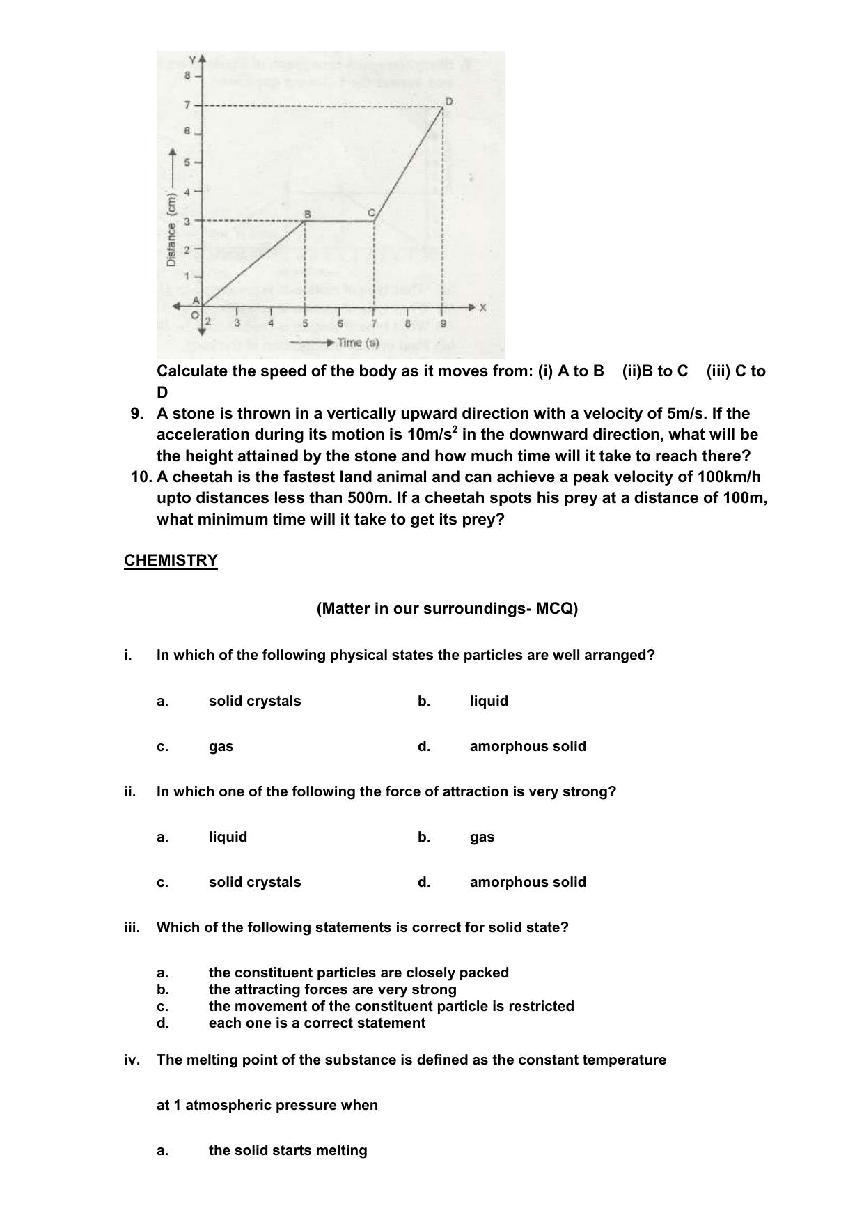 CBSE Worksheets for Class 9 Assignment 9 - Page 7