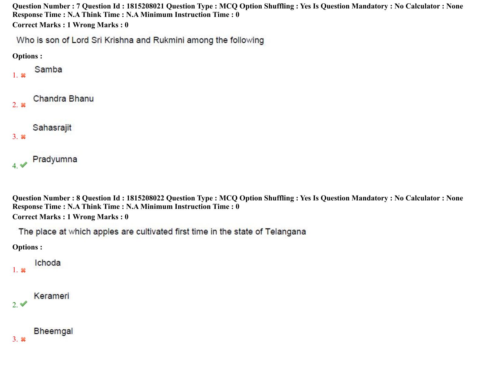 TS CPGET 2023 M Sc Psychology (5 years Integrated) Shift 3 Question Paper with Answer Key - Page 6